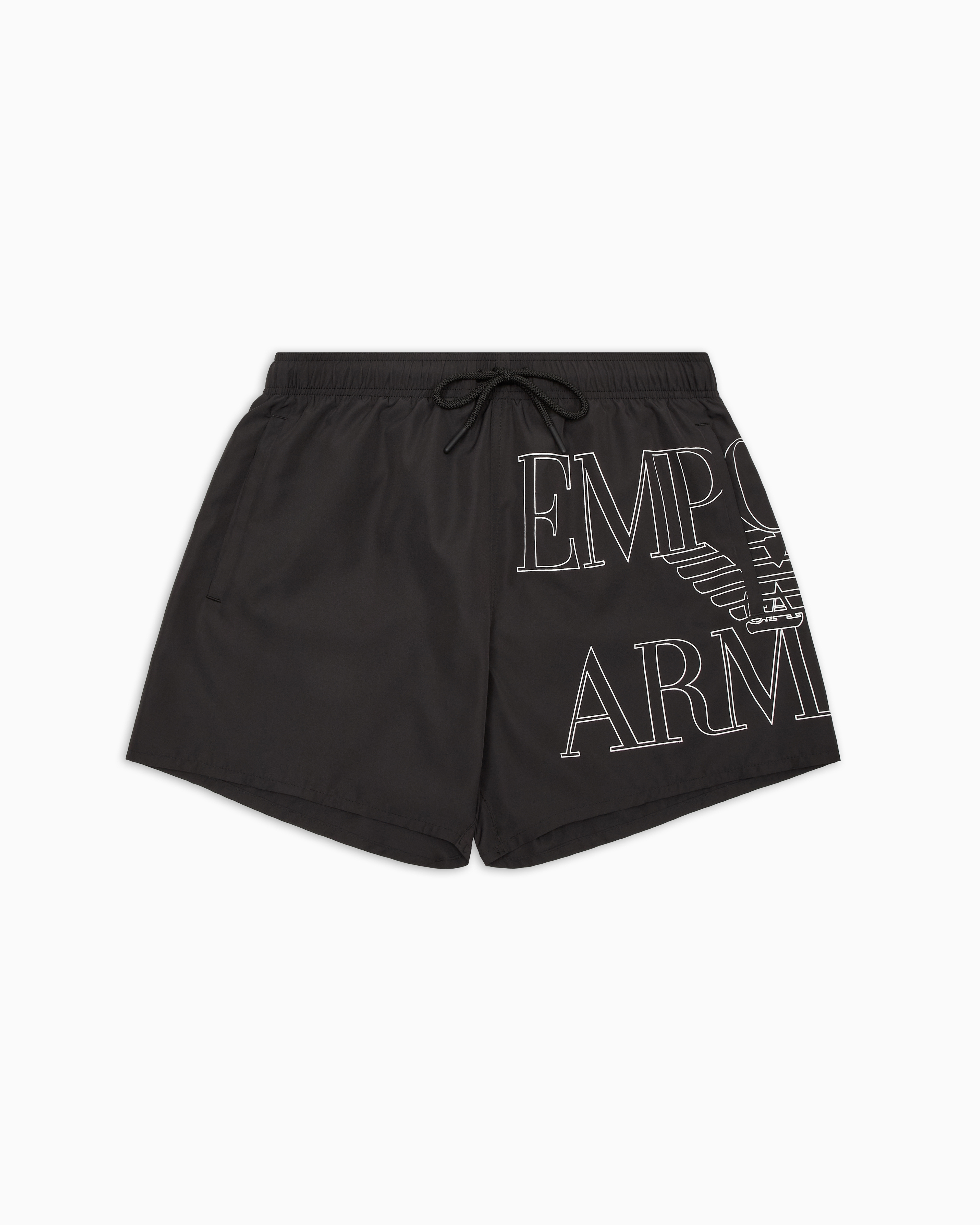 EMPORIO ARMANI - Black Beachwear Boxers Medium
