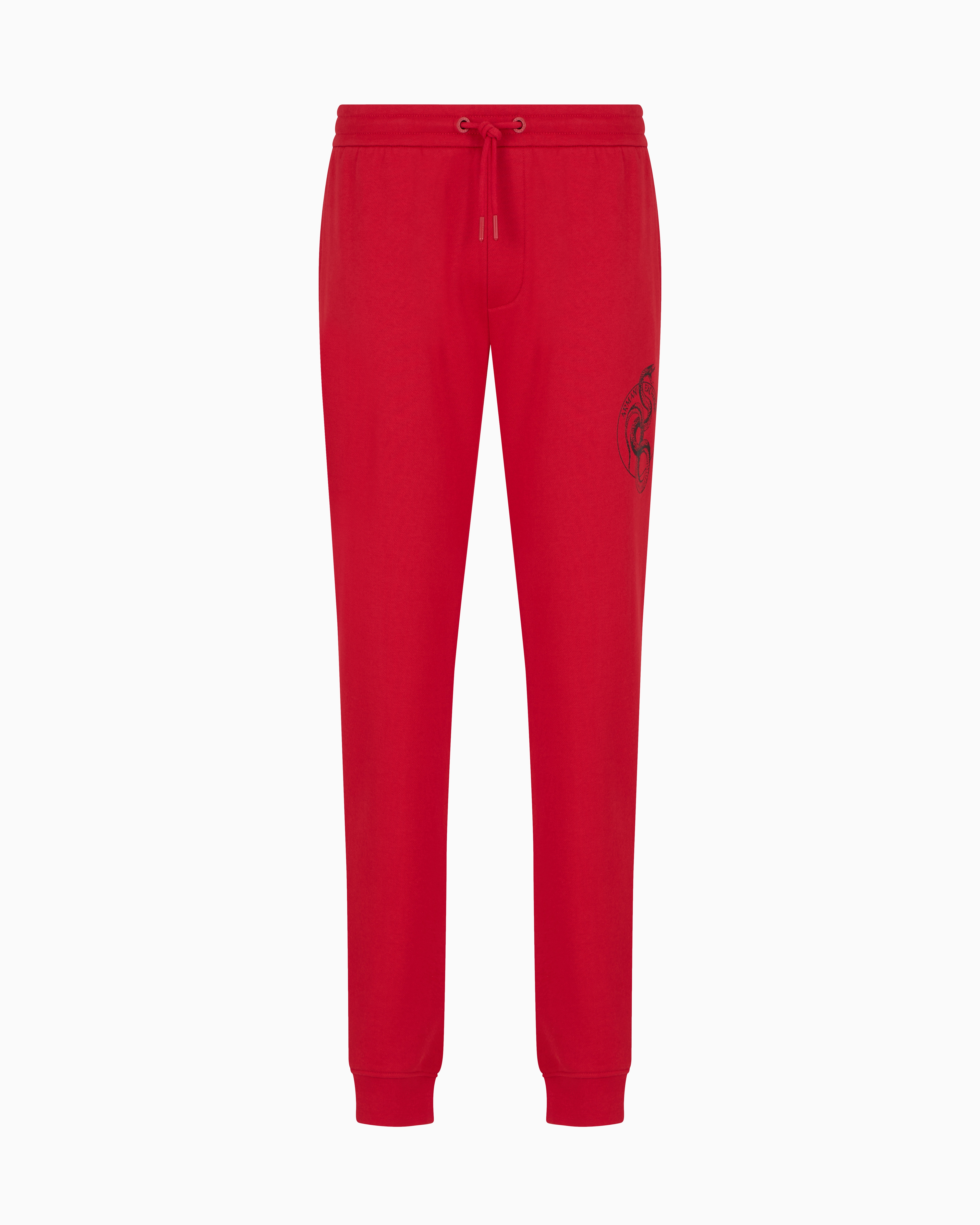 Armani Exchange Lunar New Year Fleece Jogger Trousers In Red