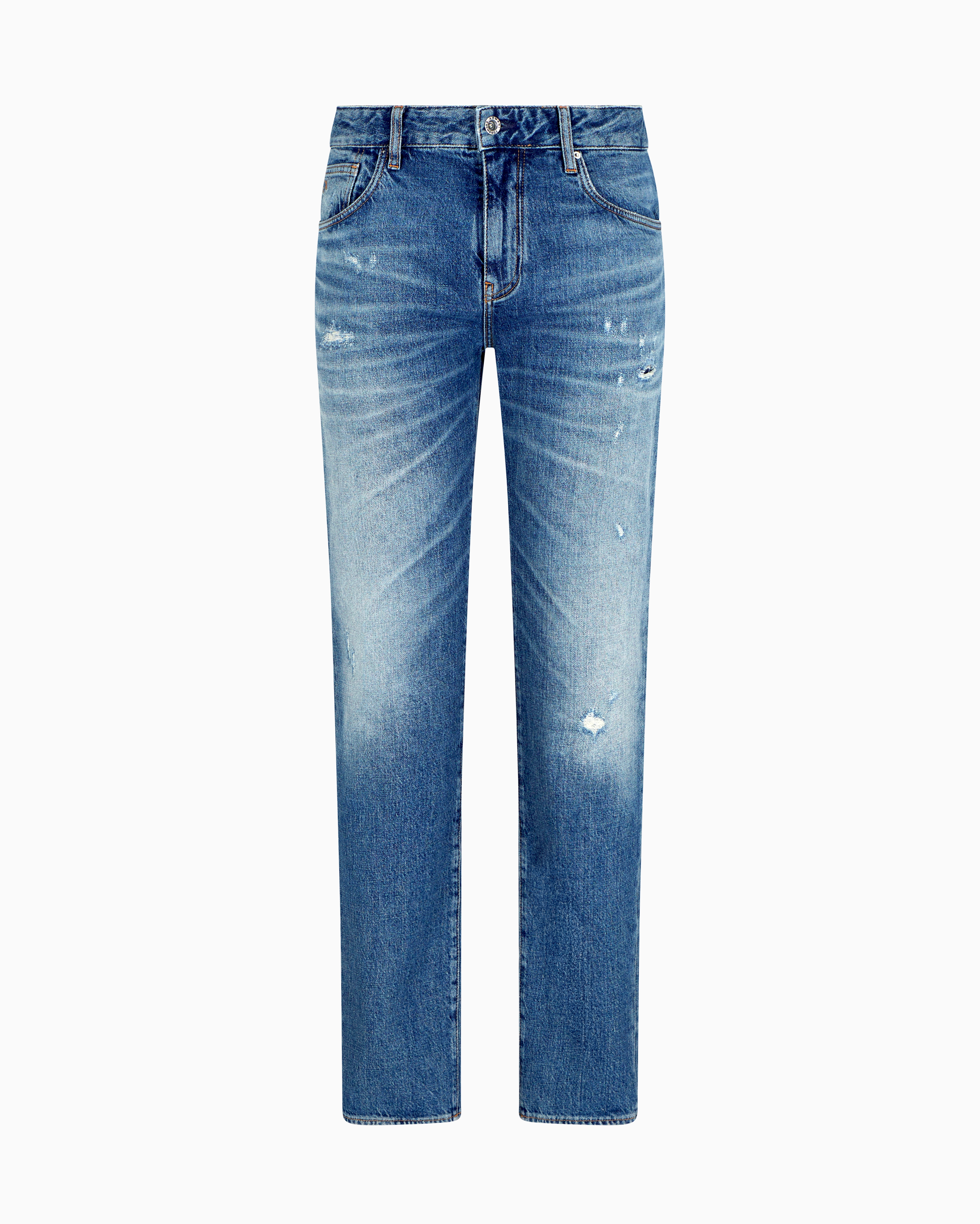 Armani Exchange -  J13 slim fit jeans cotton denim, Man, Blue, Size: