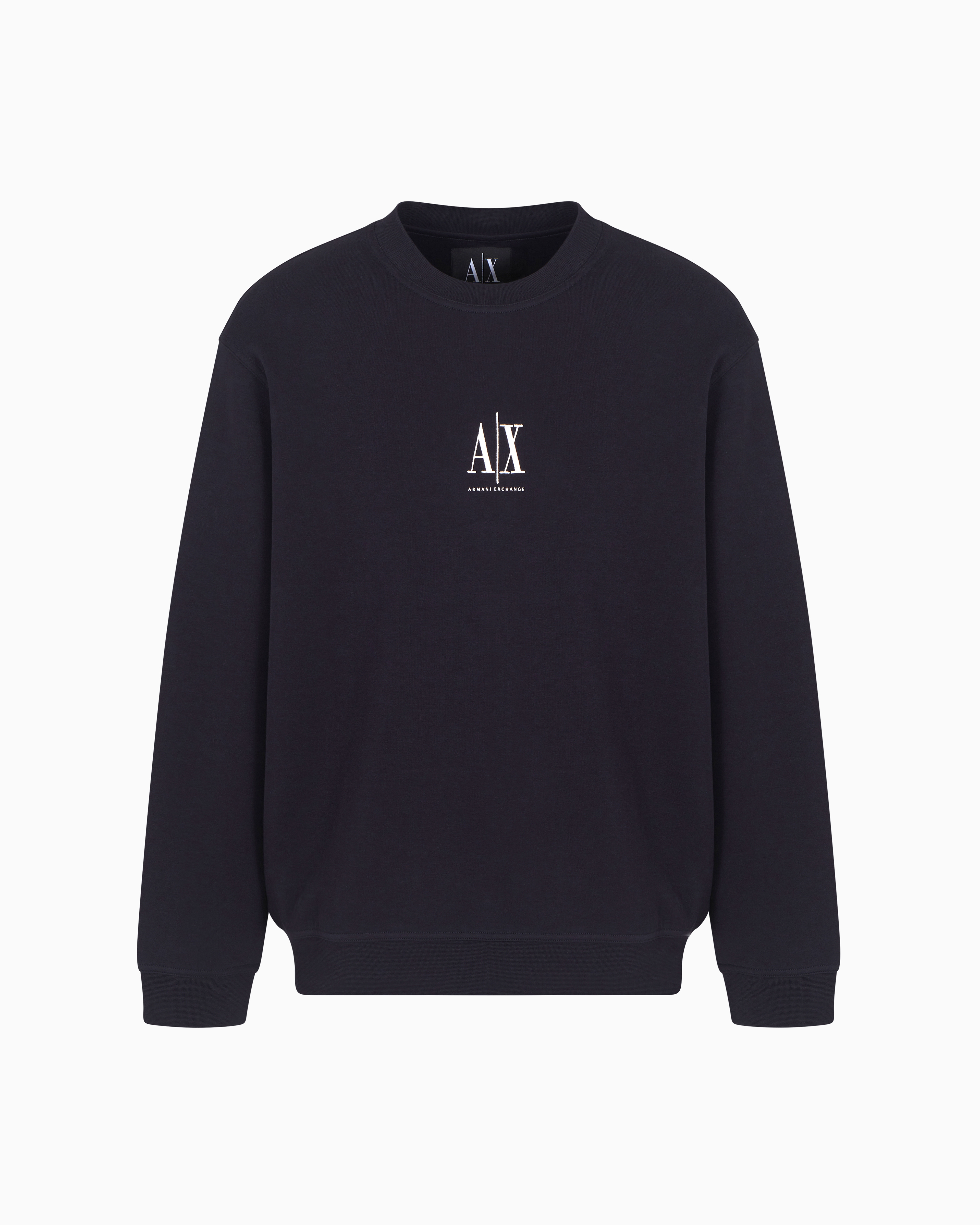 Armani Exchange Sweatshirts Without Hood In Navy Blue