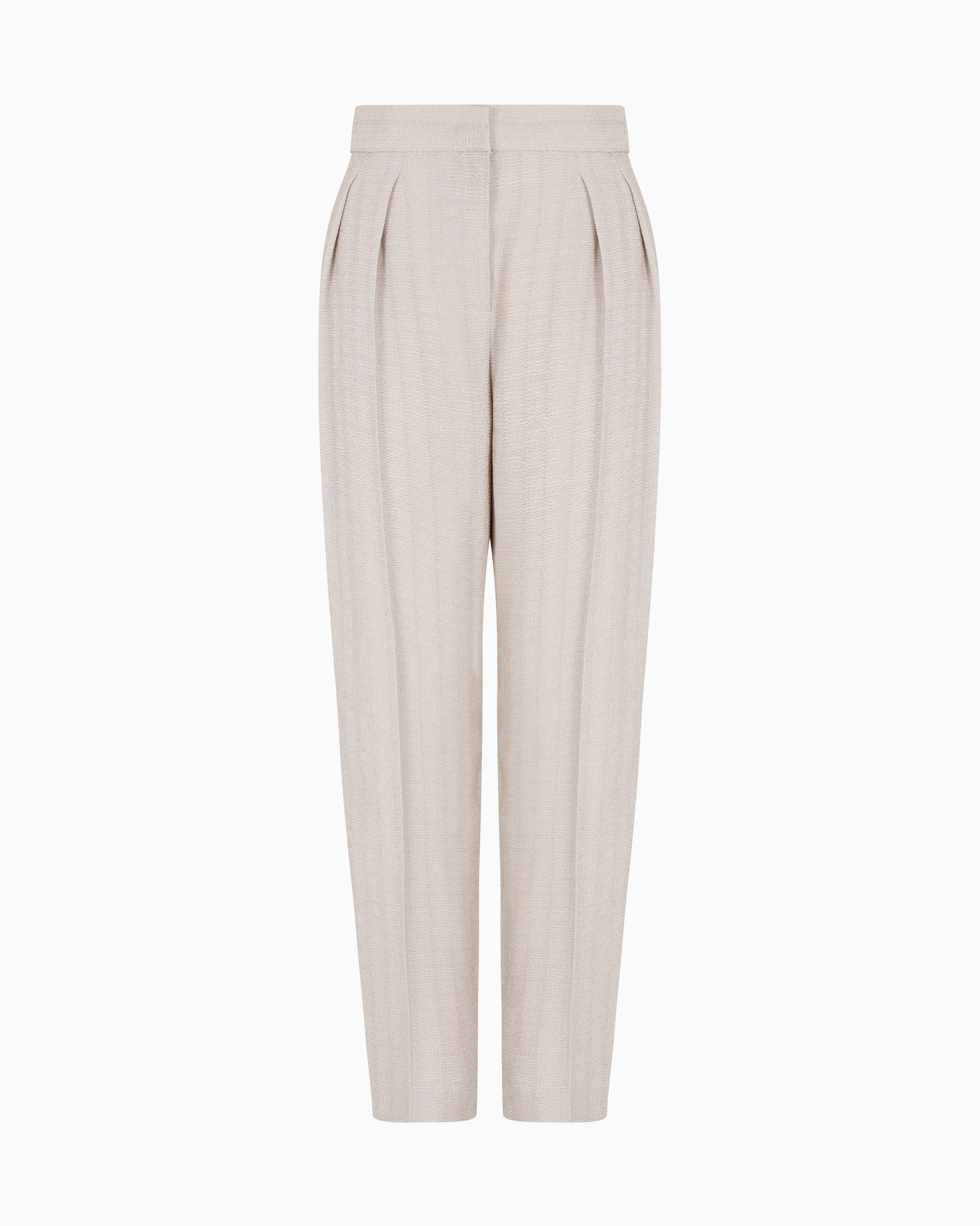 Giorgio Armani Pleat Detailing Trousers In Grey
