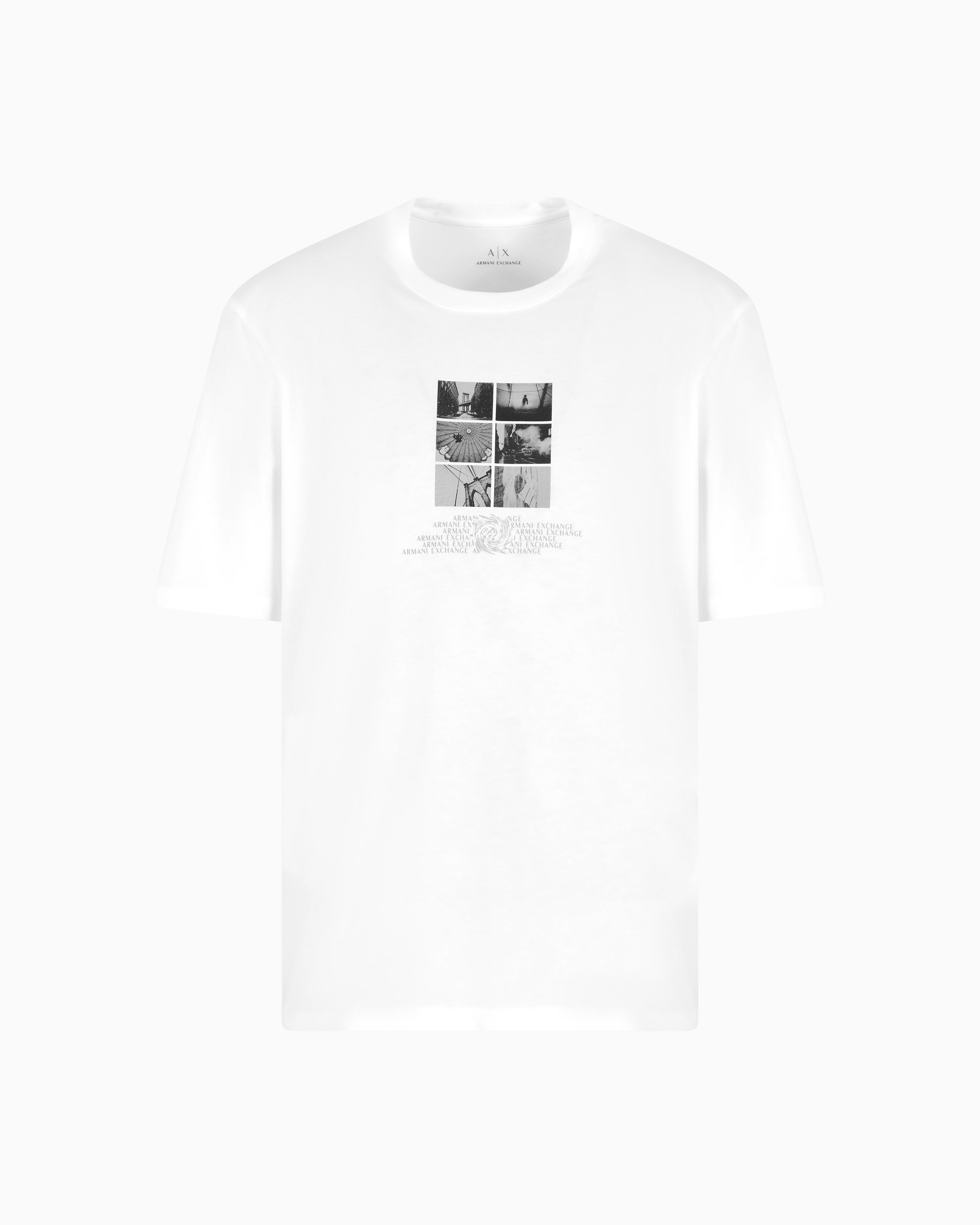 Armani Exchange Regular Fit T-shirts In White
