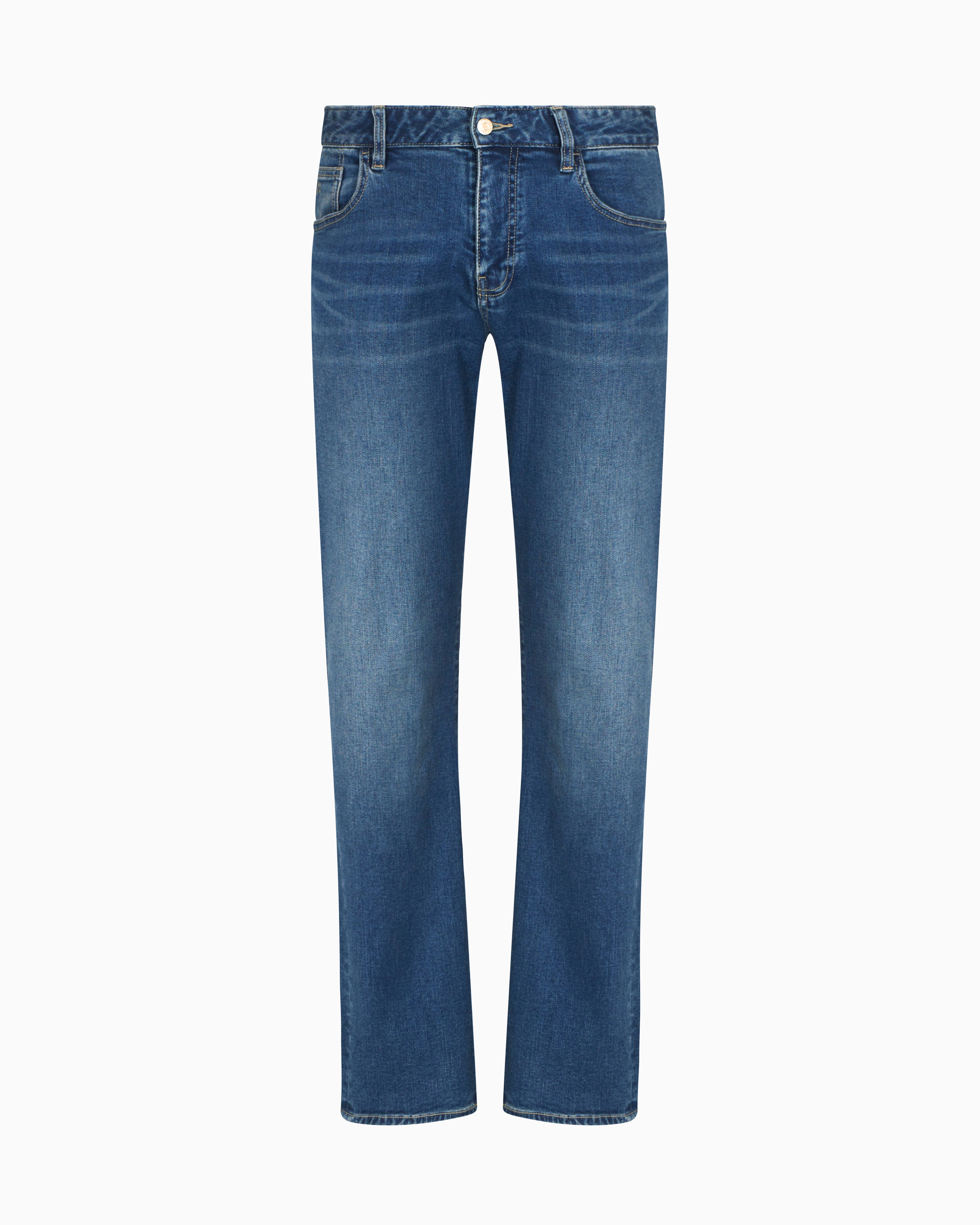 Armani Exchange Straight Jeans In Blue