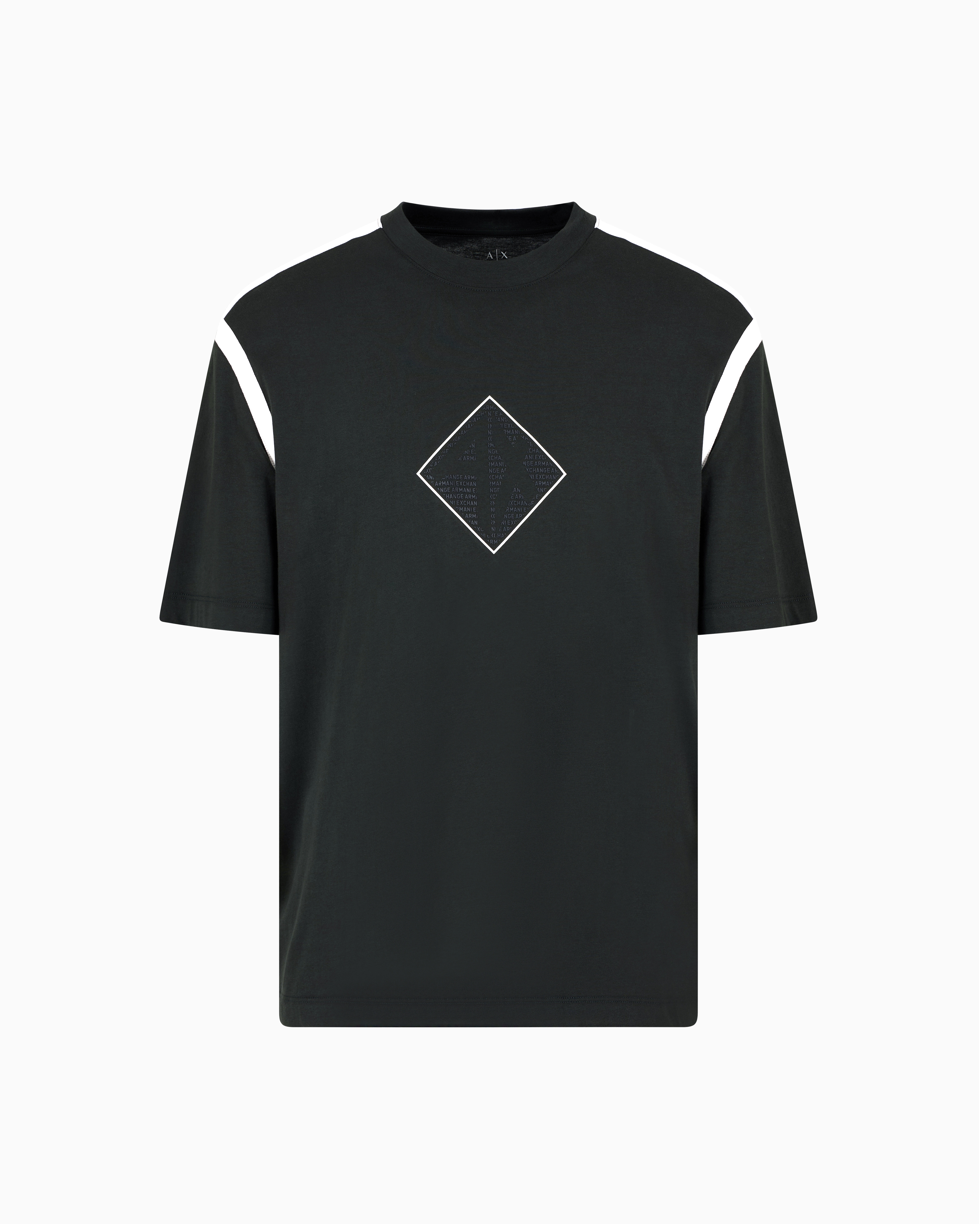 Armani Exchange Regular Fit T-shirt With Logo Print In Green