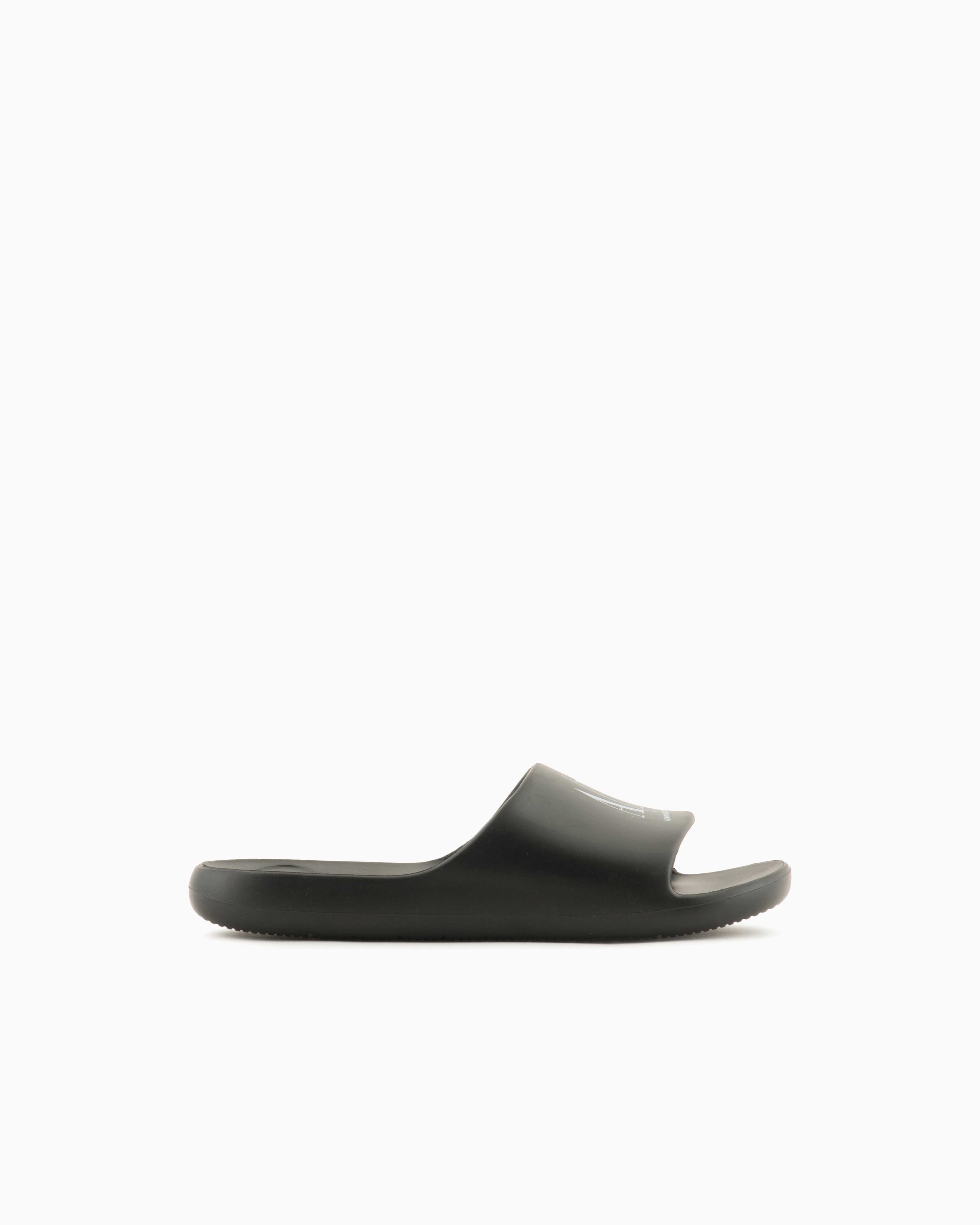 Armani Exchange Slippers With Icon Project Logo In White