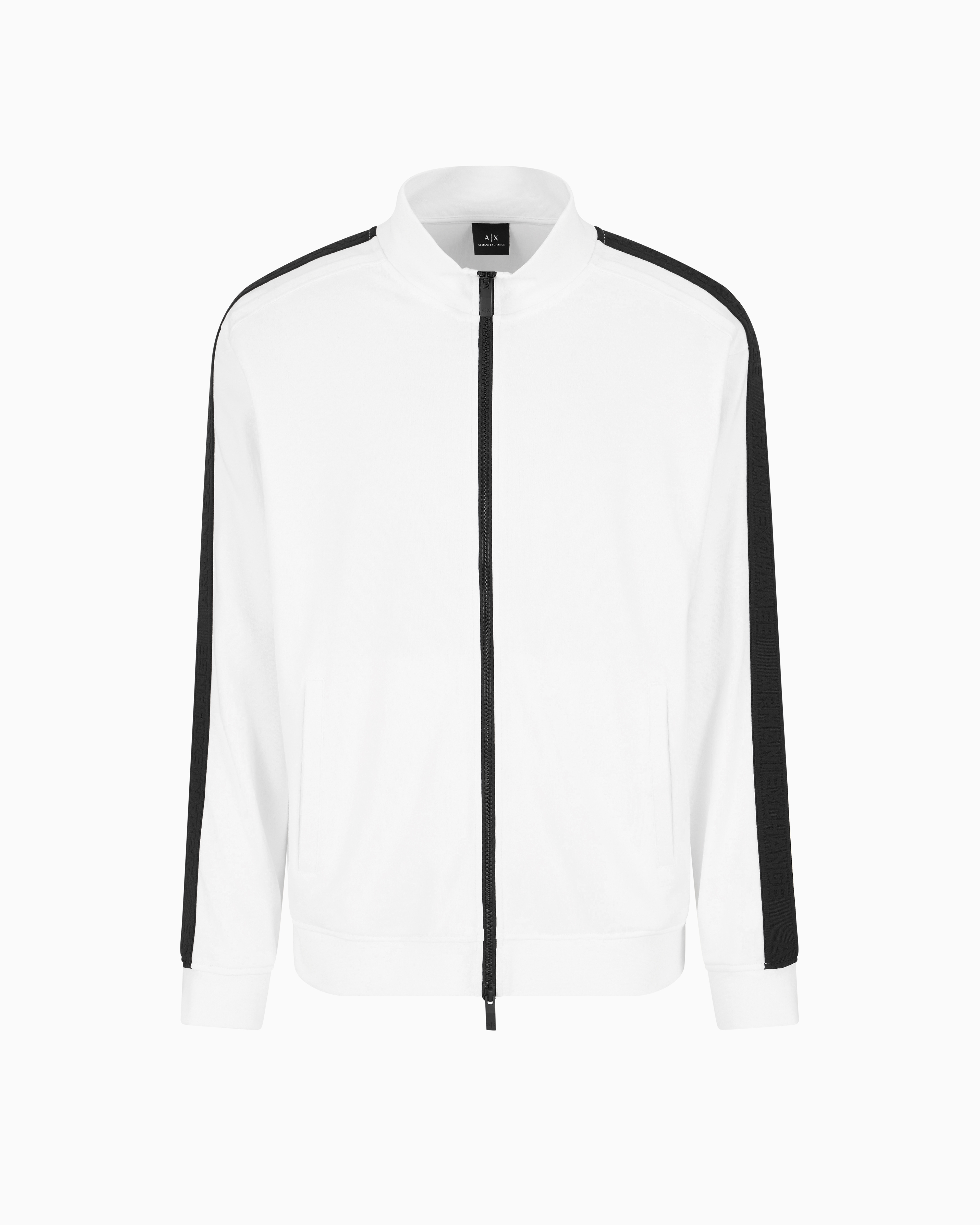 ロゴテープ ジップアップスウェットシャツ | Armani Exchange