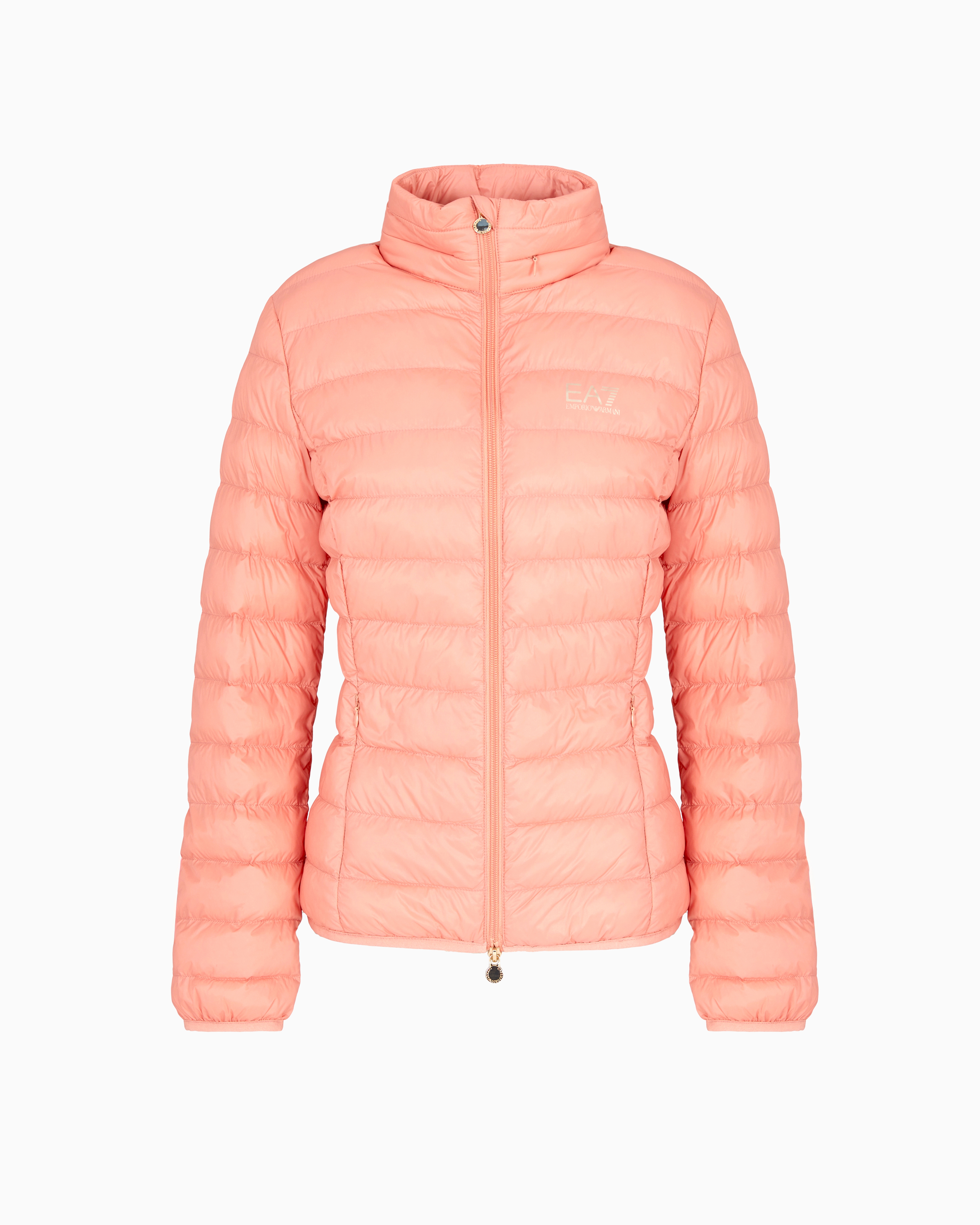 Ea7 Core Lady Recycled Nylon Blend Padded Jacket In Pink