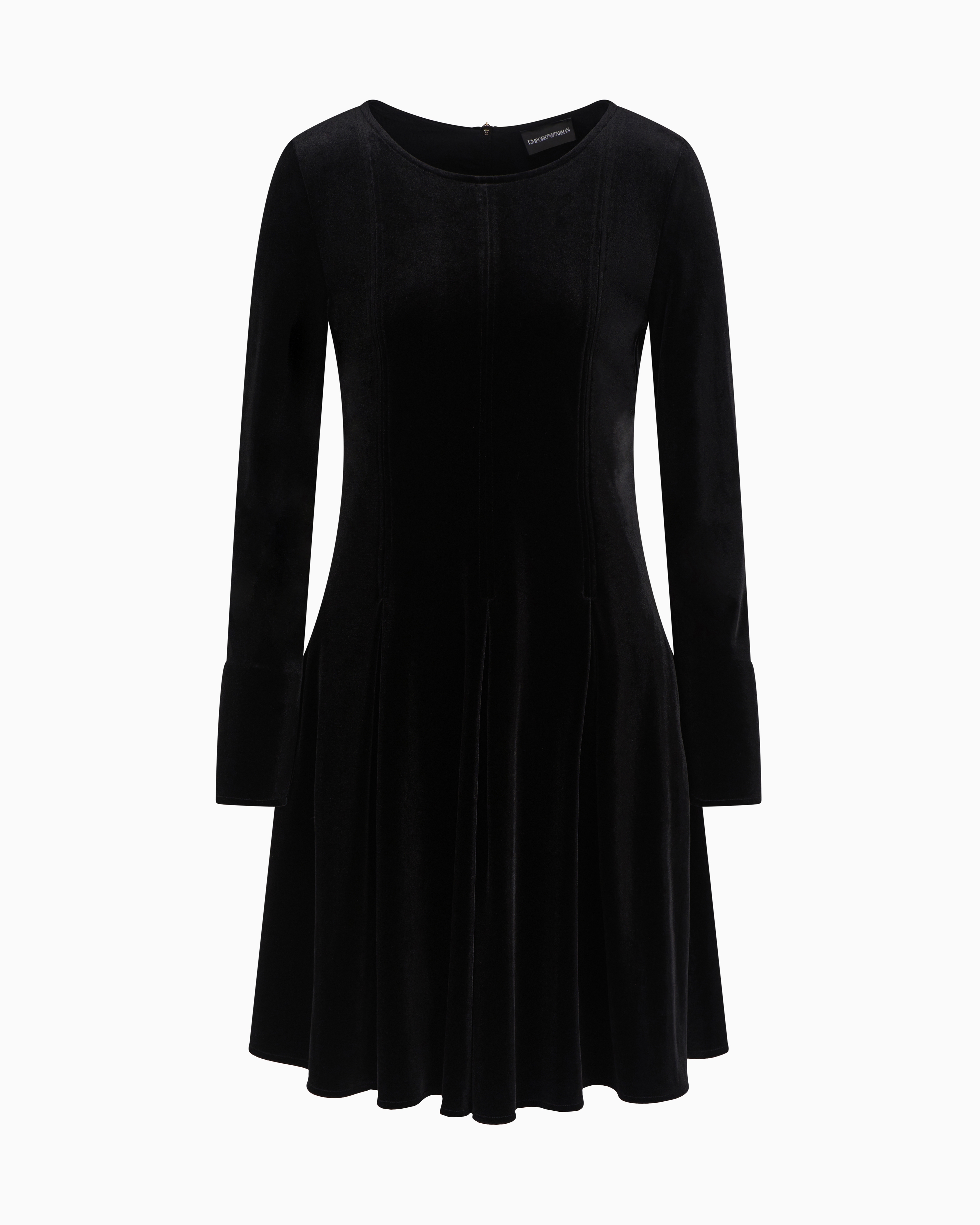 Emporio Armani Ausgestelltes Kleid Aus Chenille Zum Mondneujahr In Schwarz