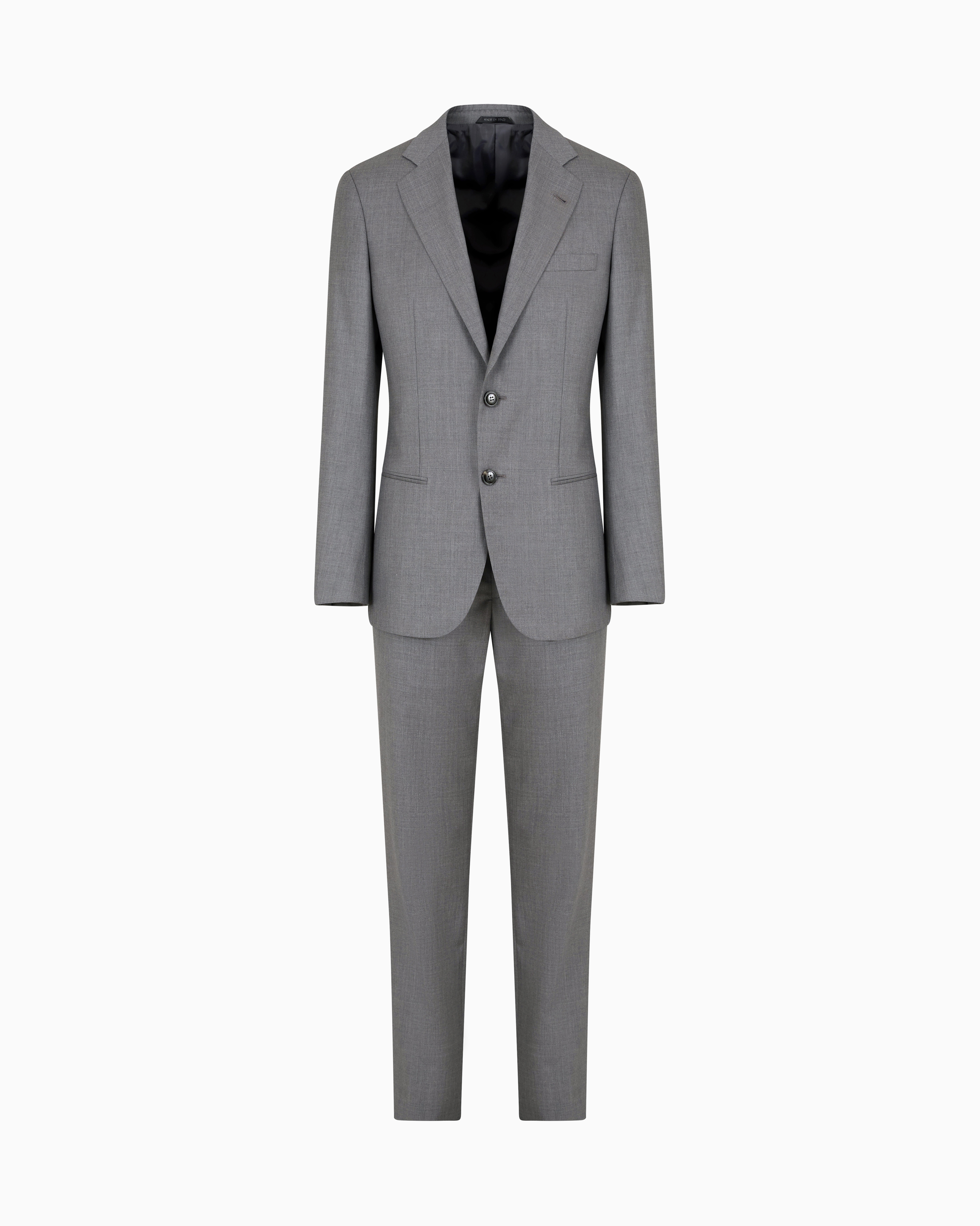 Giorgio Armani Slim Fit Suits In Grey | ModeSens