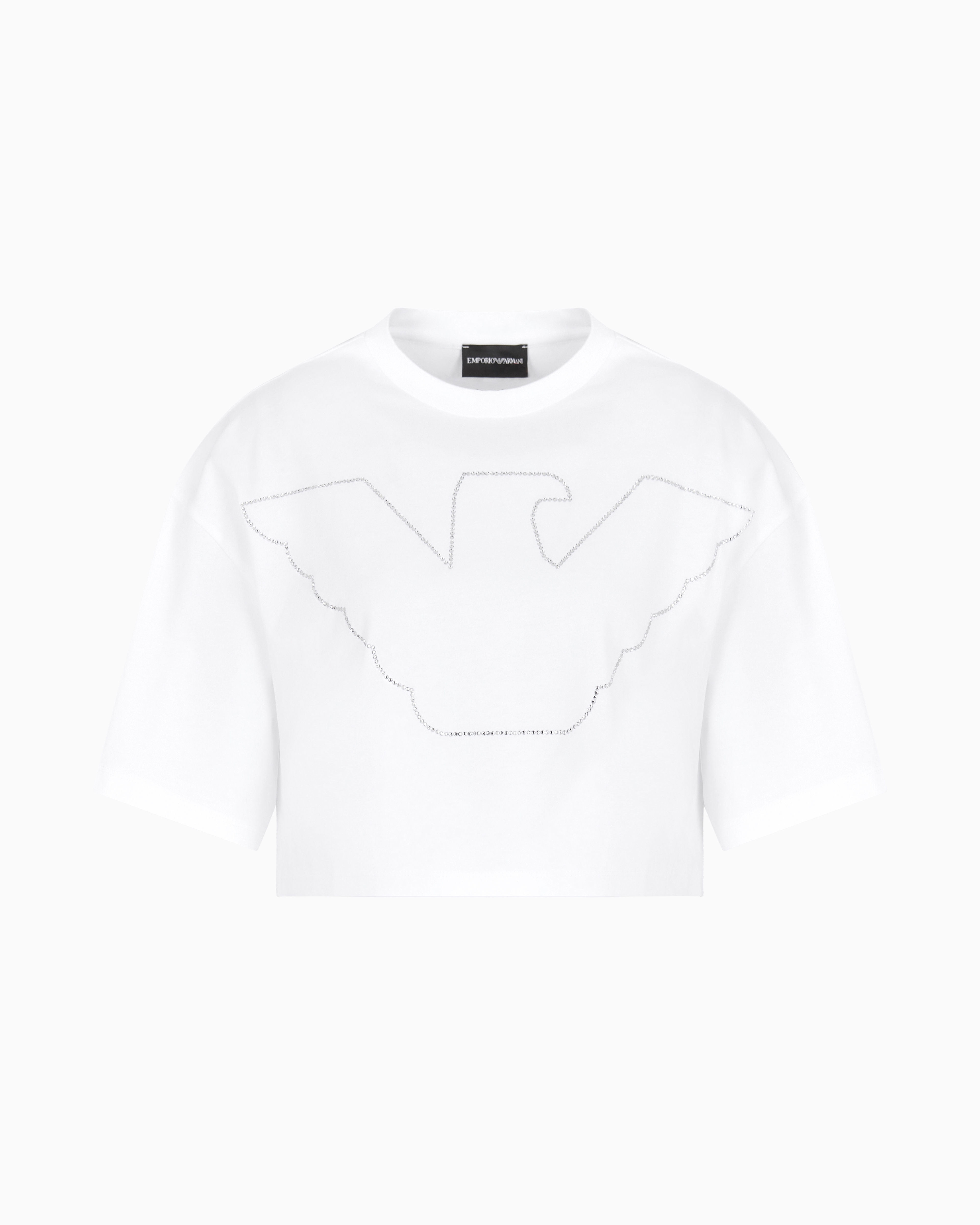 Emporio Armani Cropped T-shirts In White