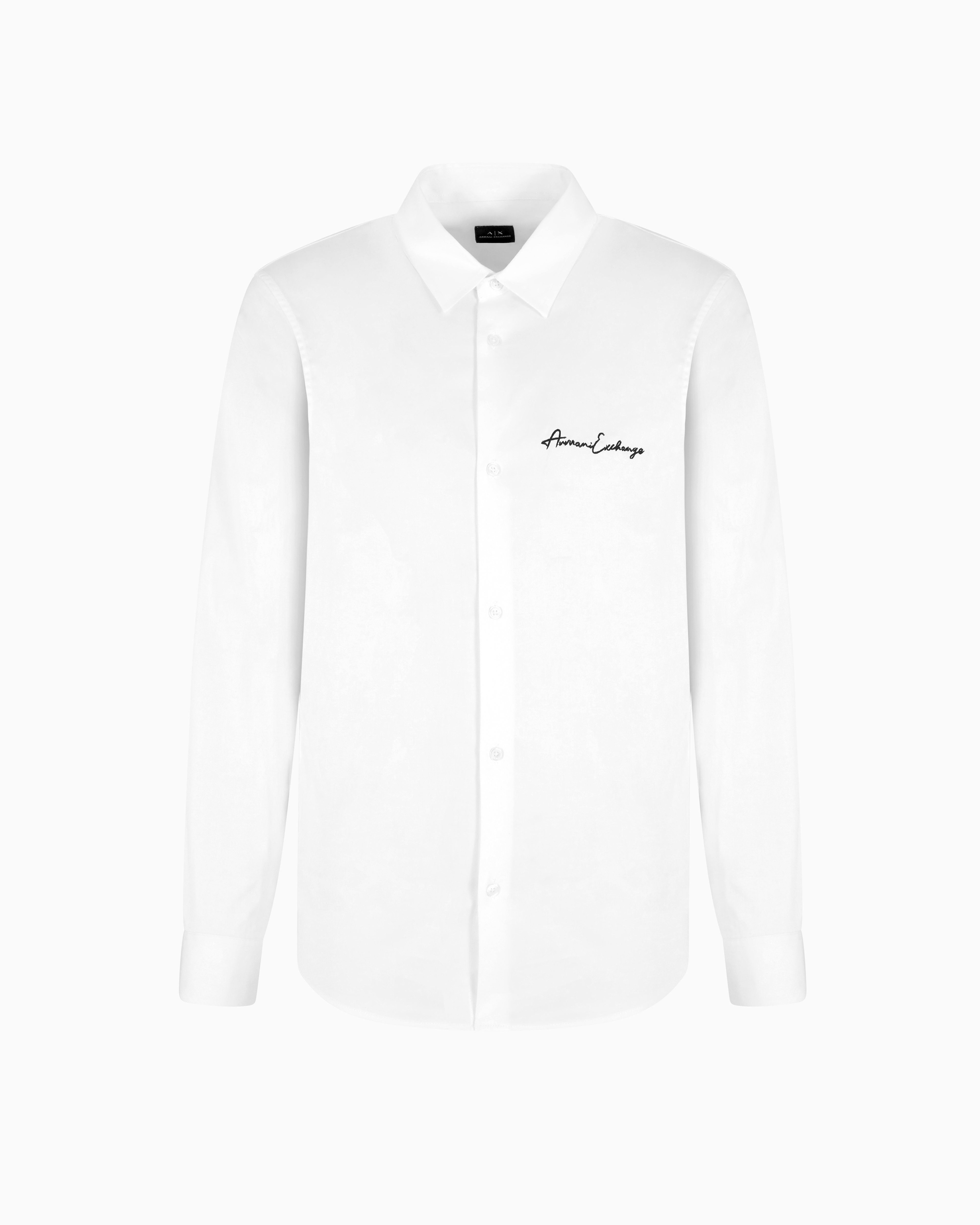 Armani Exchange Long-sleeved Shirt In White