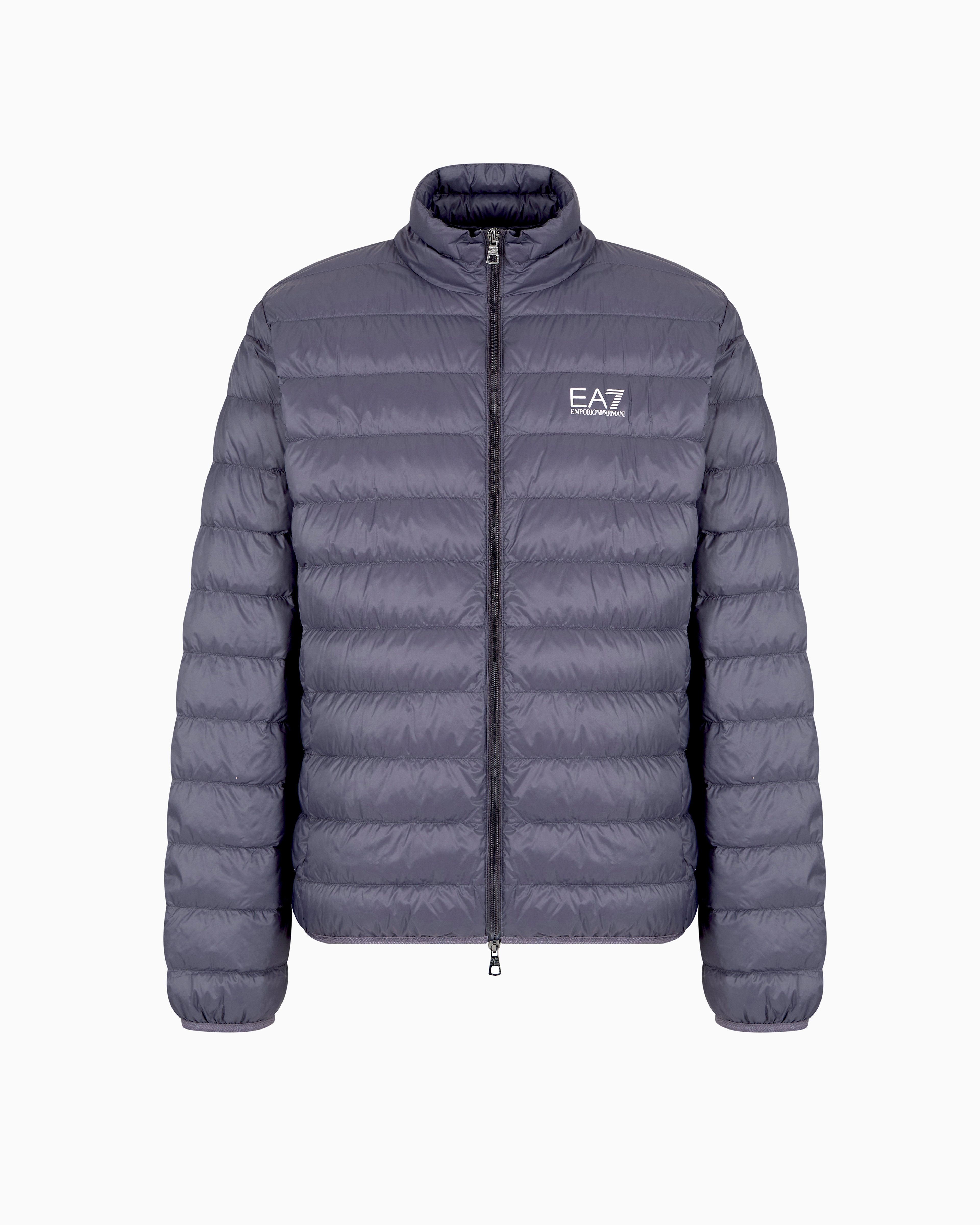 Ea7 Core Identity Packable Down Jacket In Blue