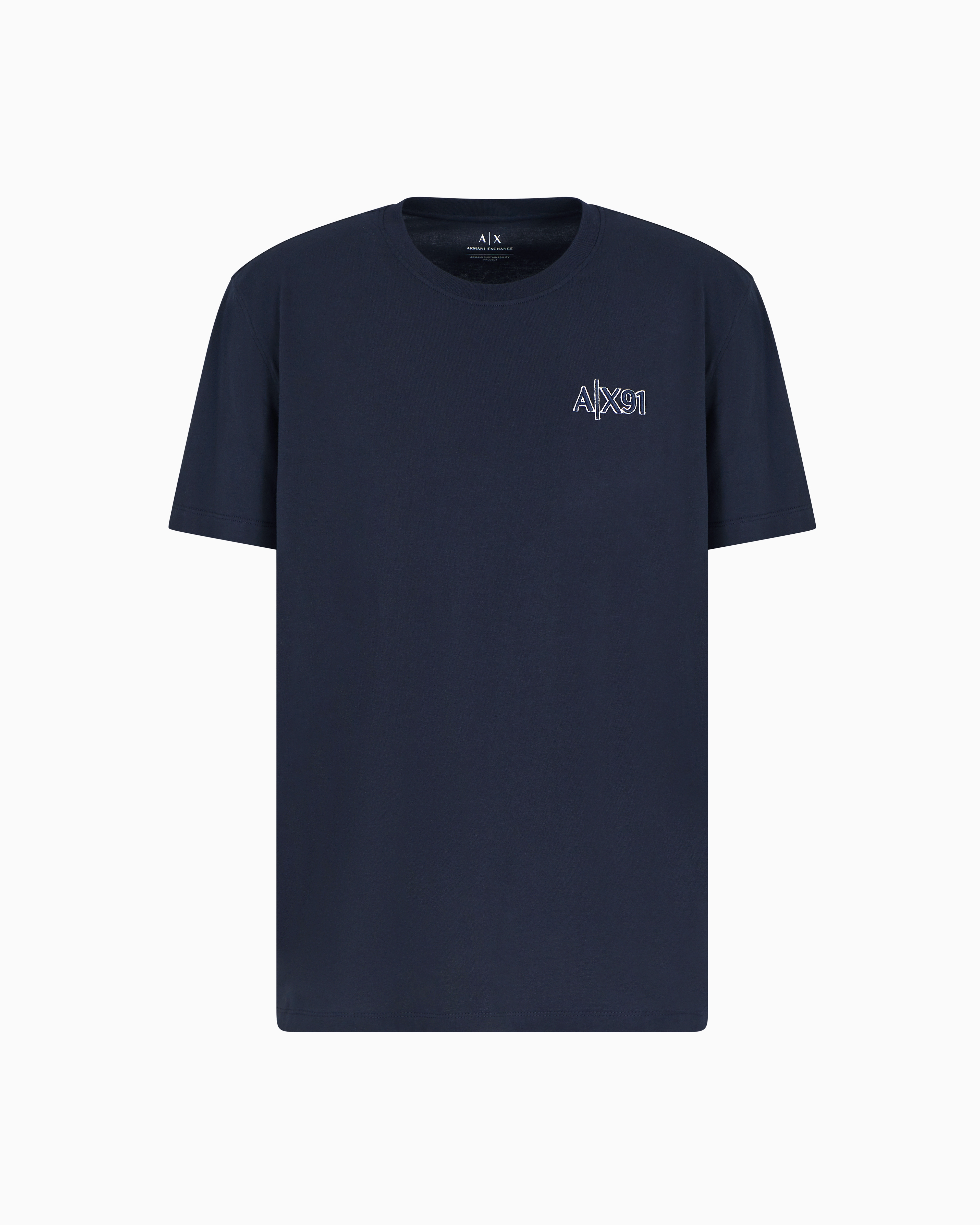 Armani Exchange Asv Regular Fit T-shirt In Navy Blue