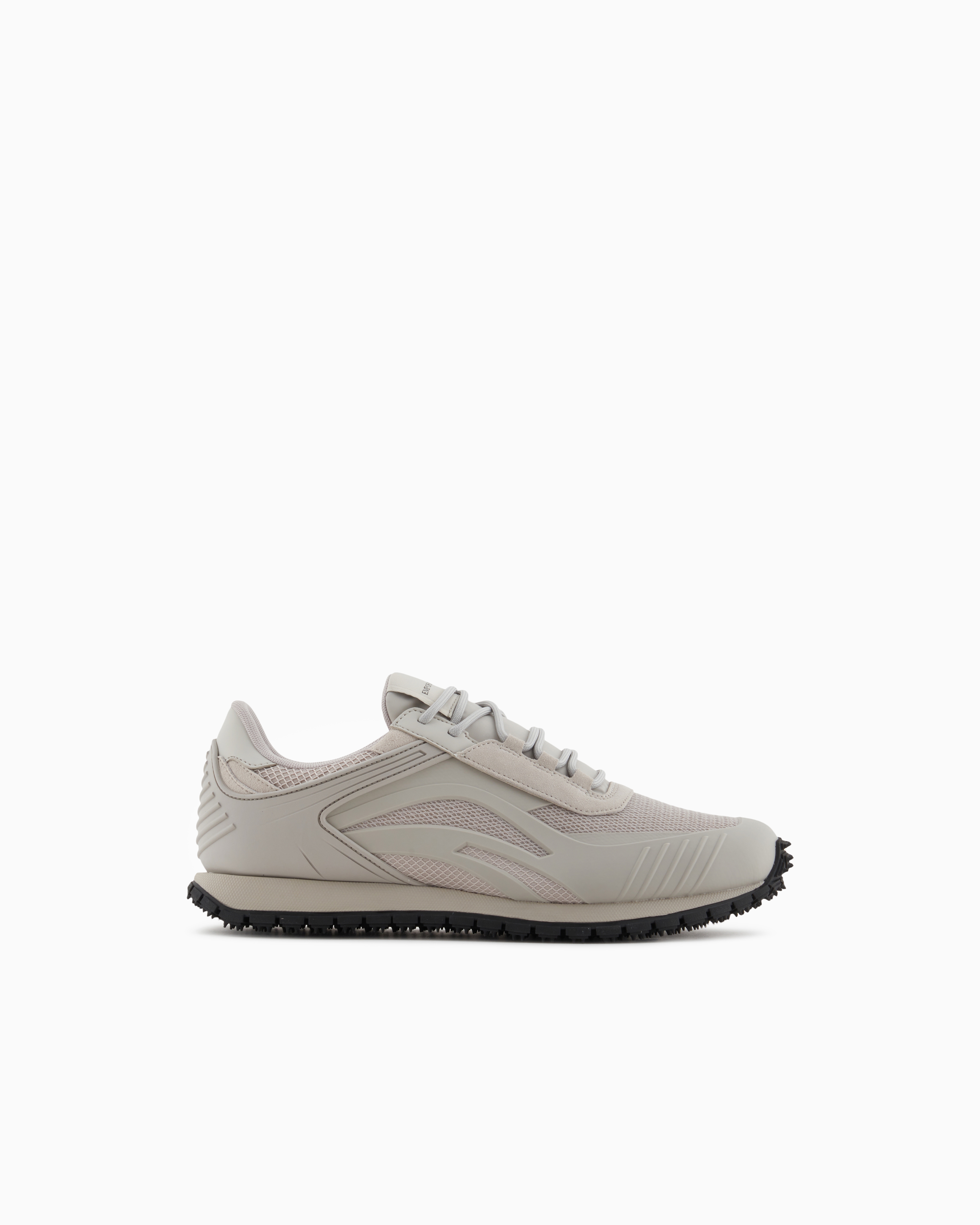 Emporio Armani Sneaker Mit Details Aus Mesh In Grau
