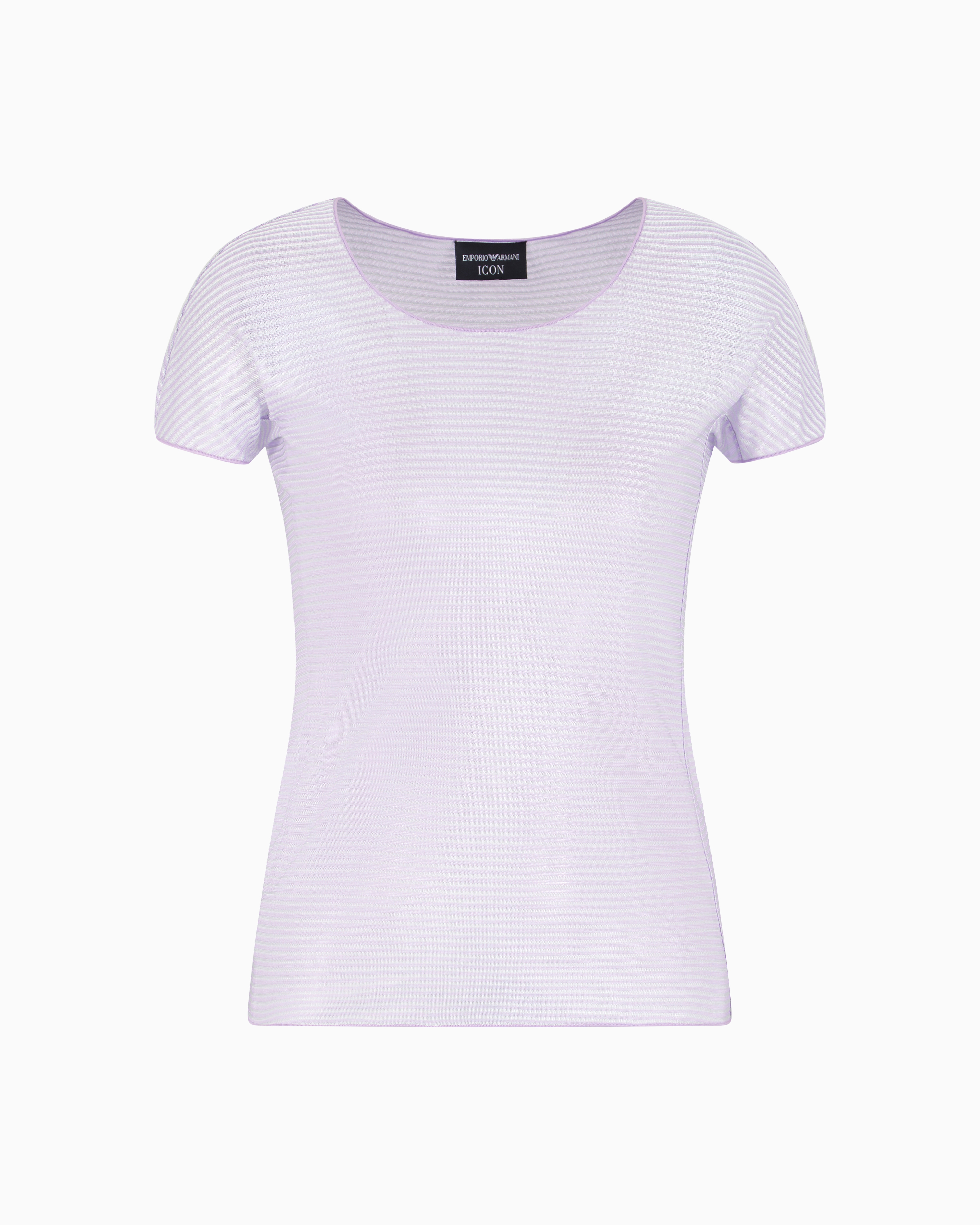 Emporio Armani Slim Fit T-shirts In Purple