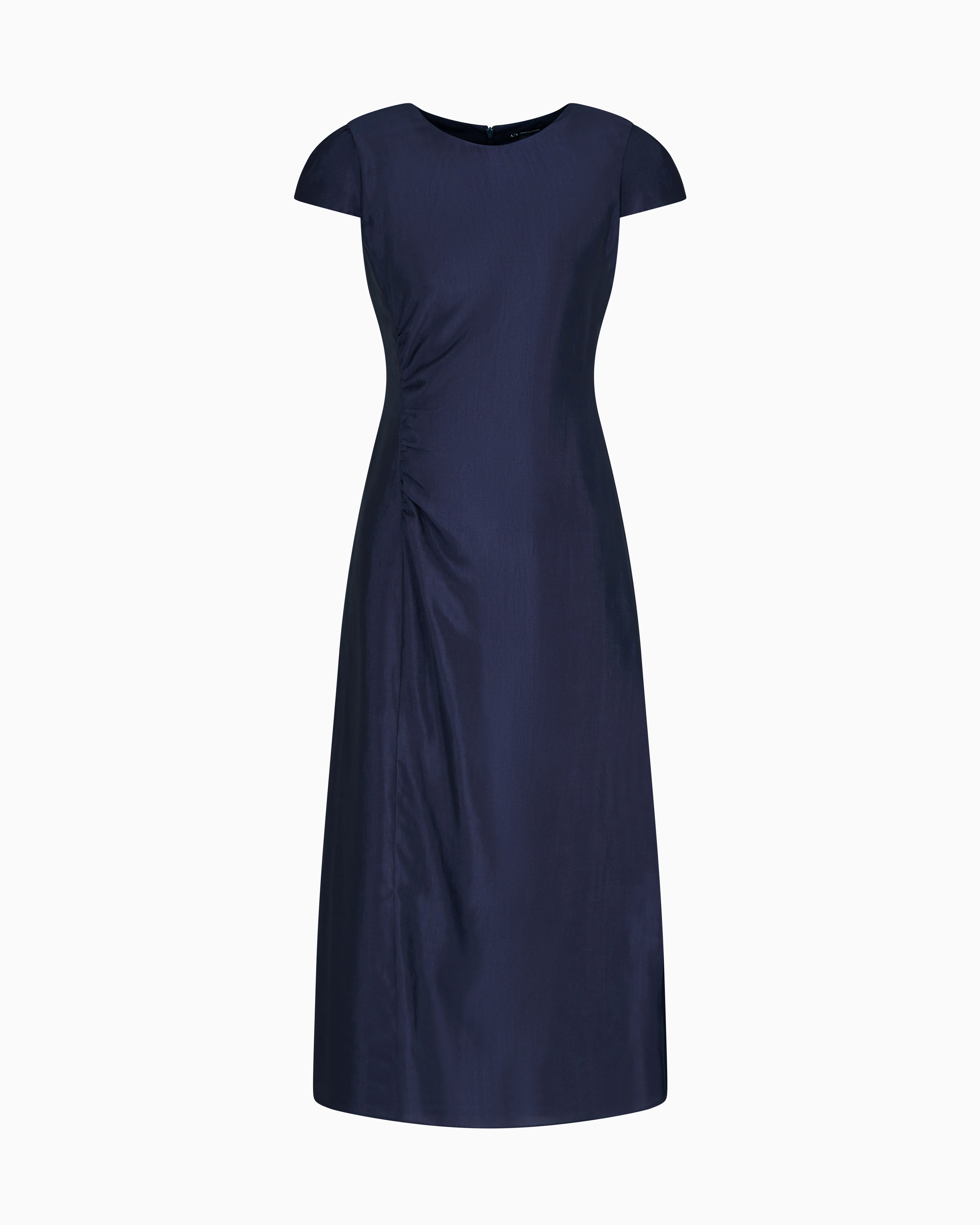 Armani Exchange Midi Dresses In Navy Blue