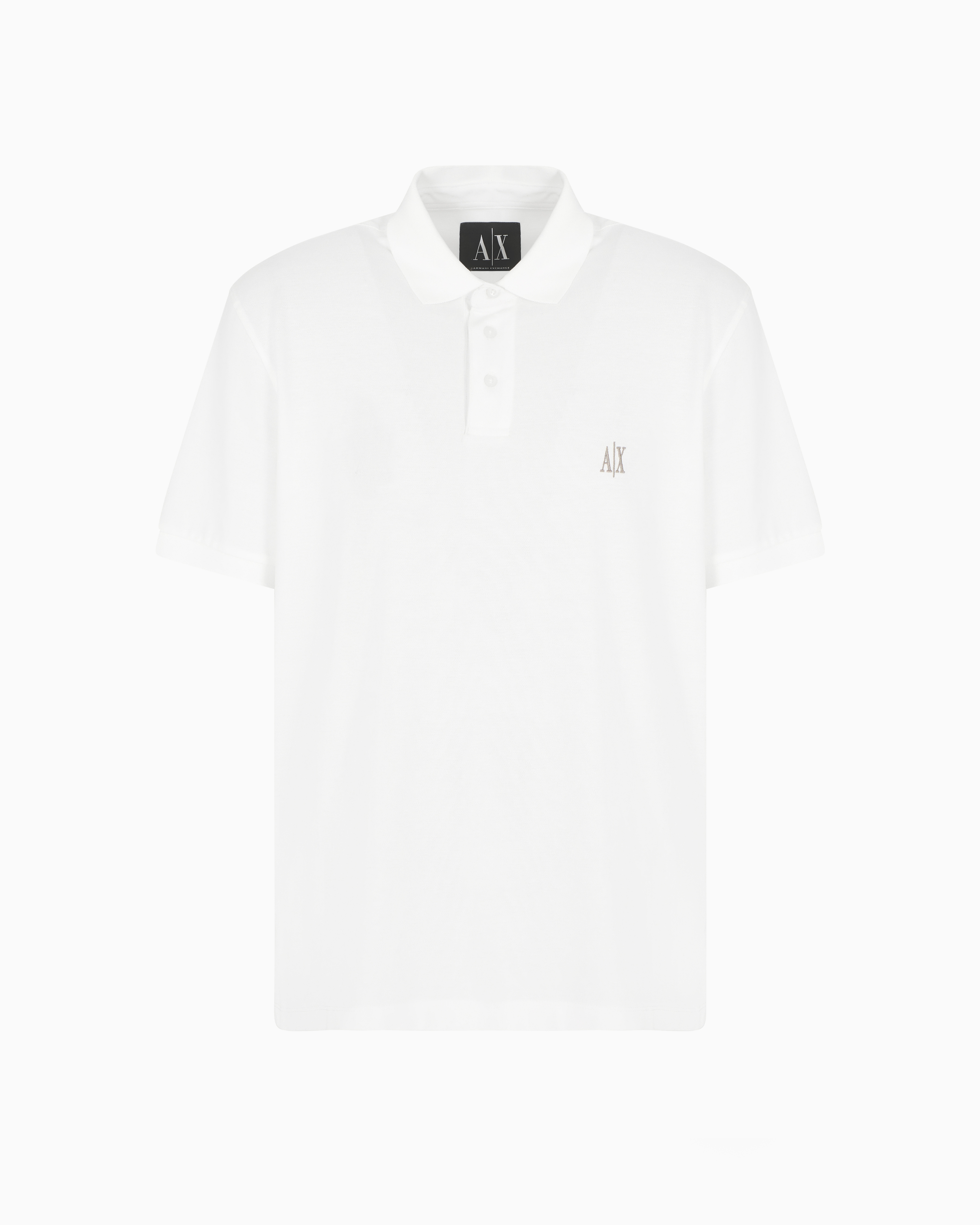 Armani Exchange Polo Shirts In White