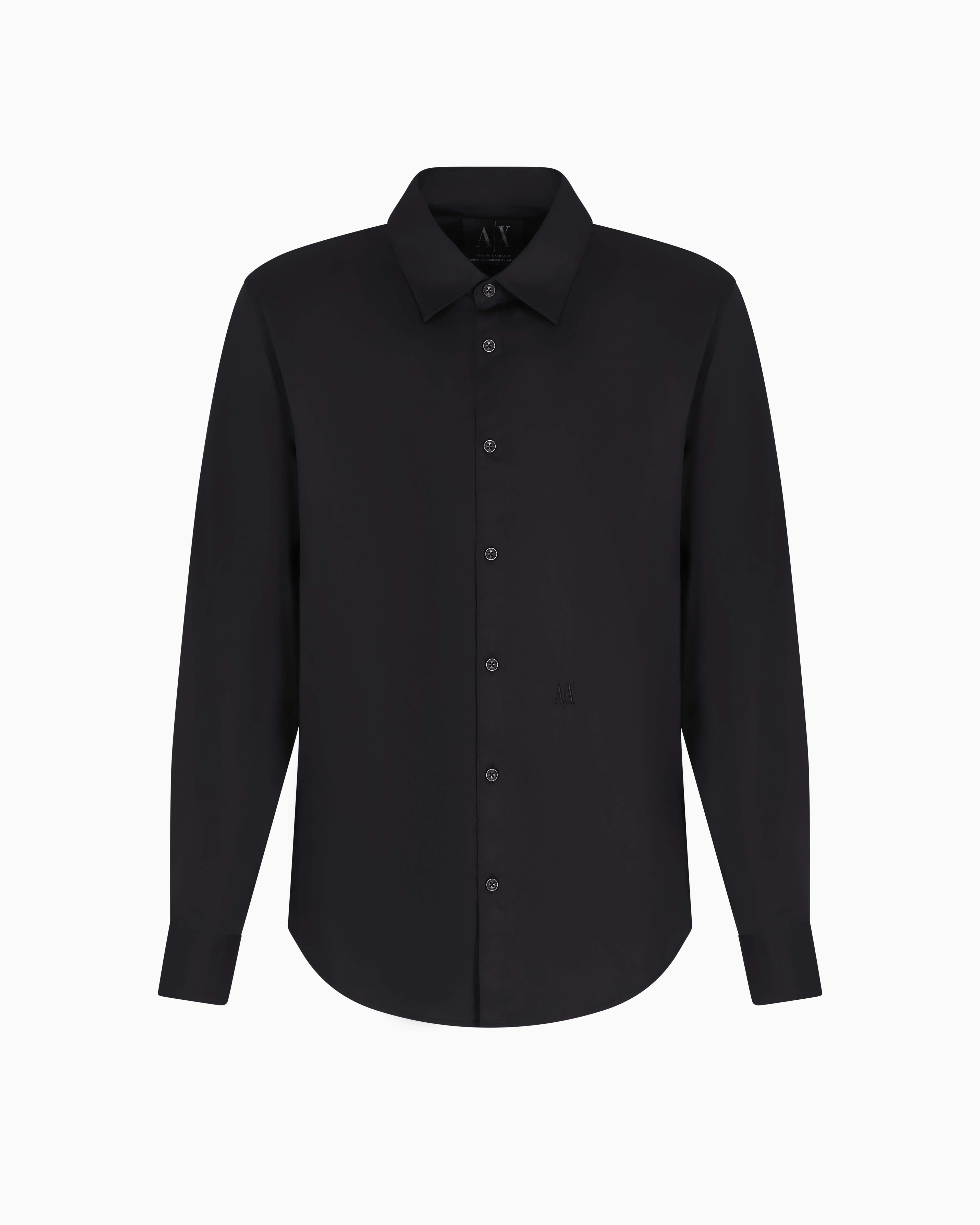 Armani Exchange Classic Shirts In Black
