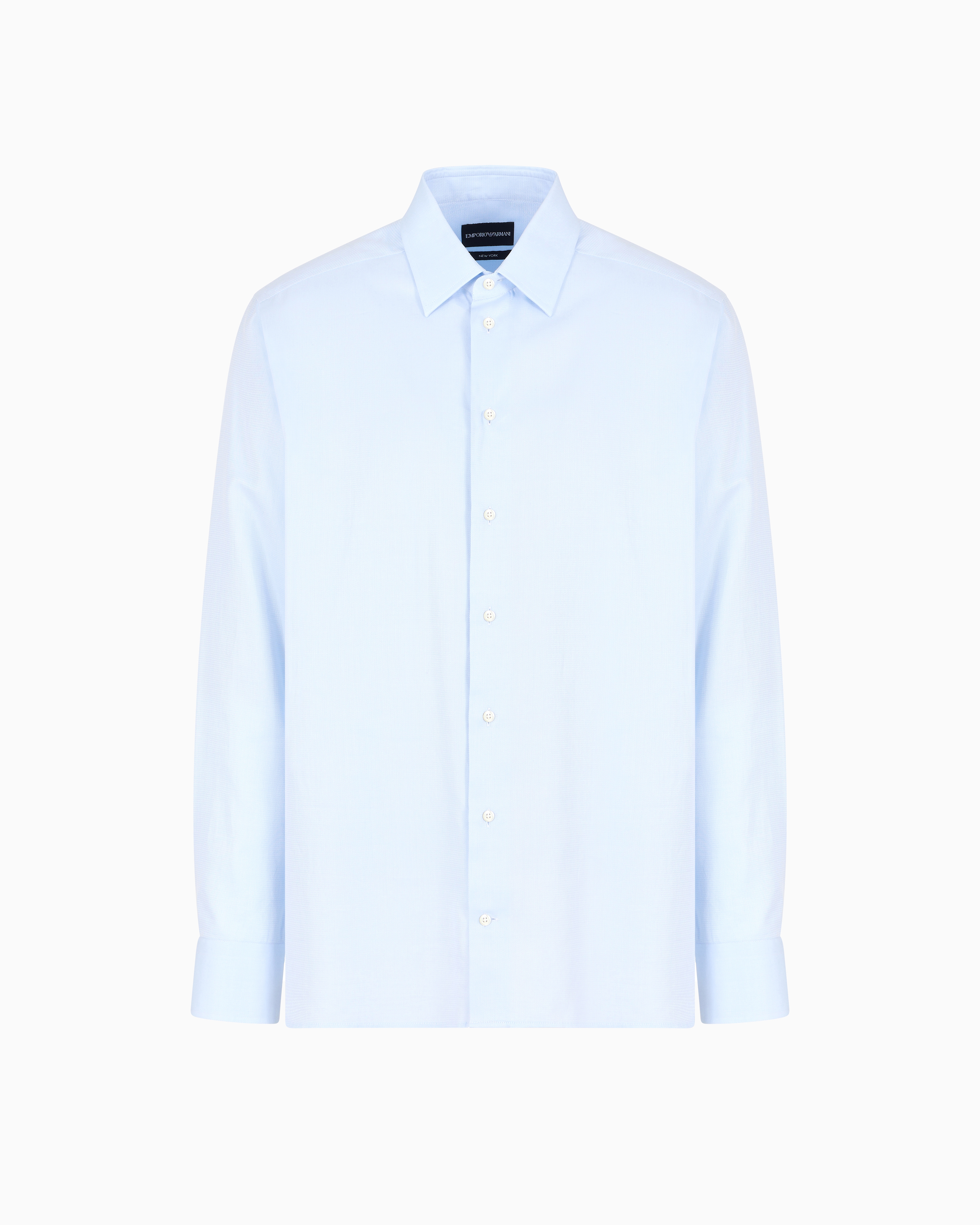 Emporio Armani Classic Shirts In Light_blue