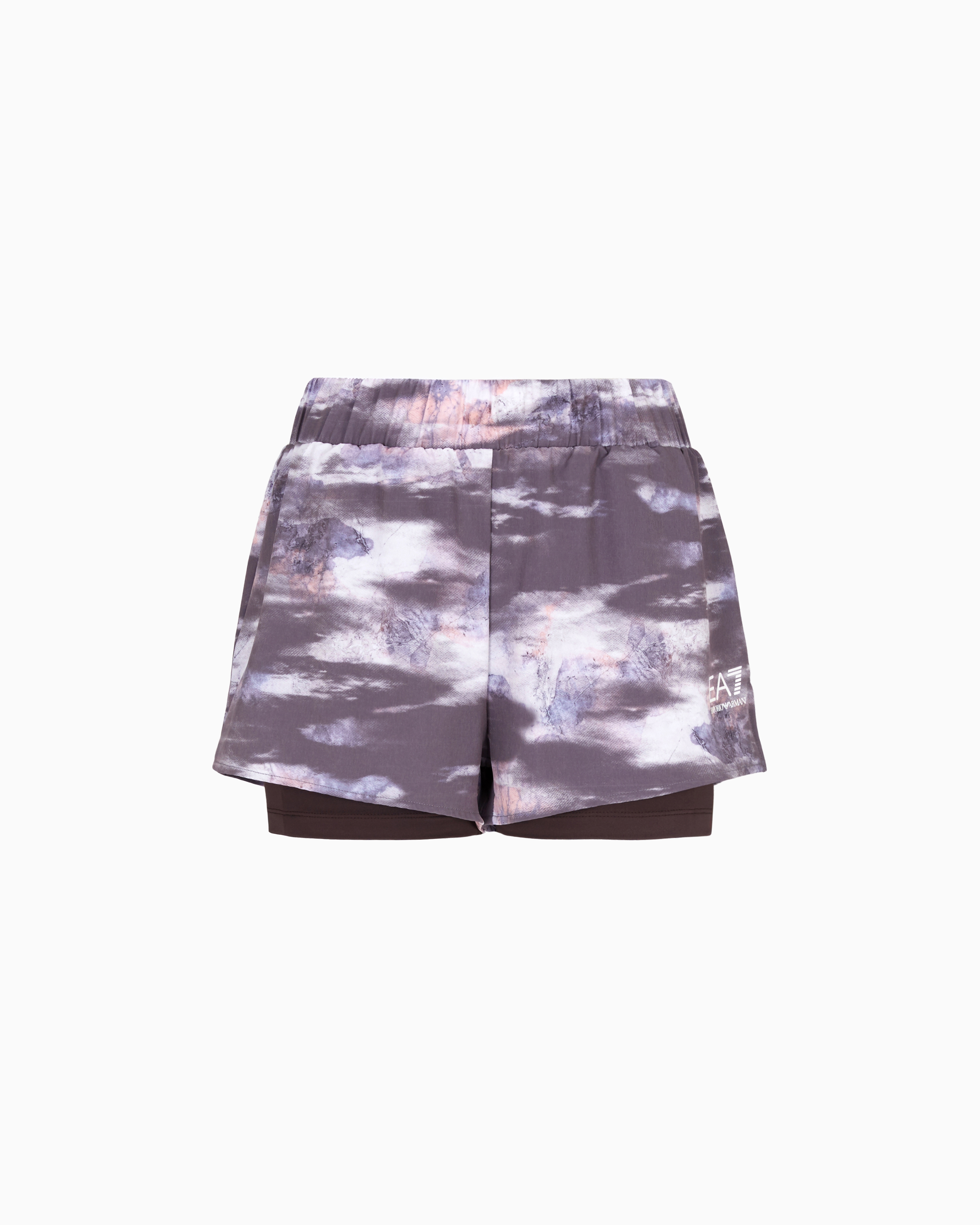 Ea7 Dynamic Athlete Shorts In Ventus7 Technical Fabric In Patterned