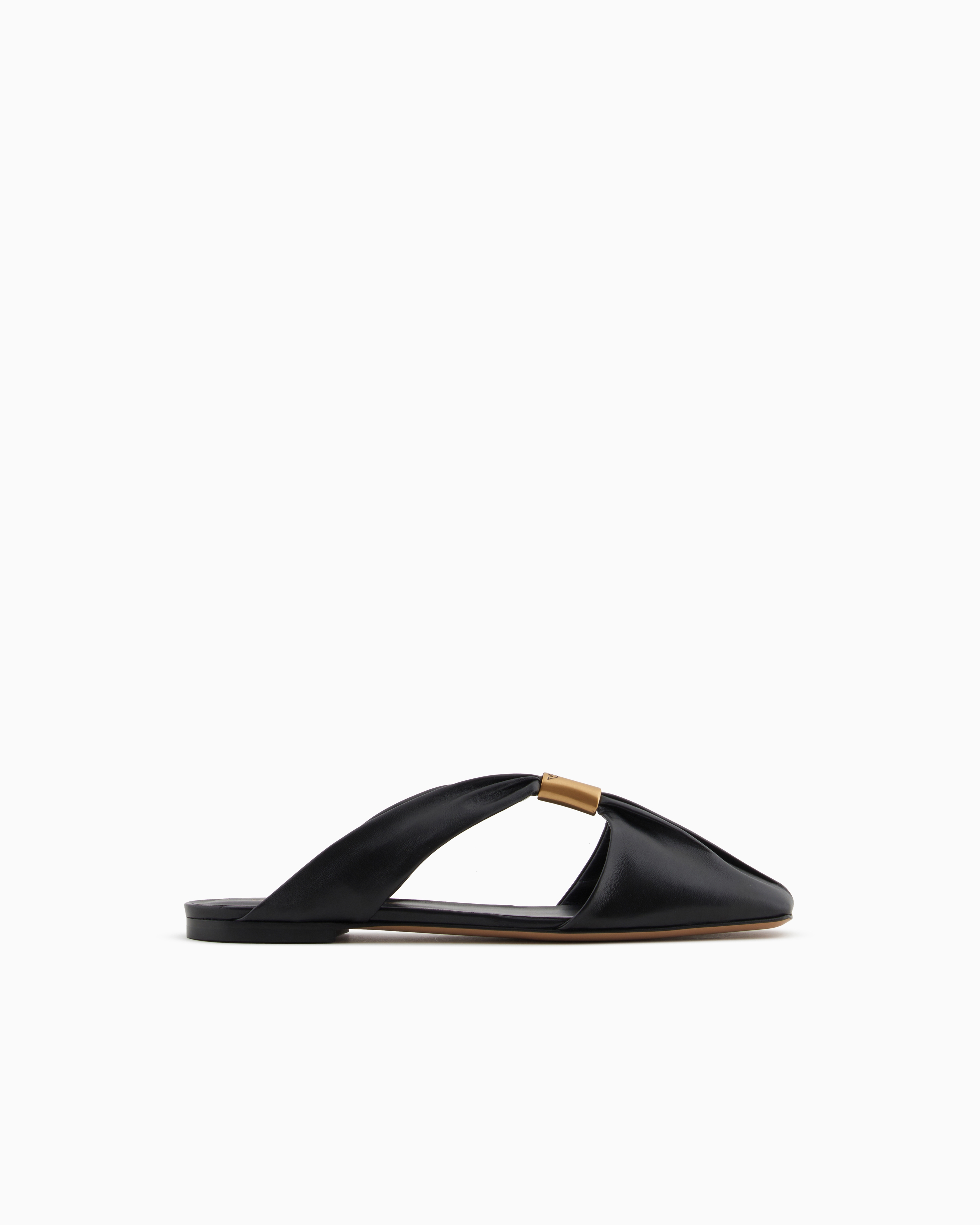 Emporio Armani Slides In Black