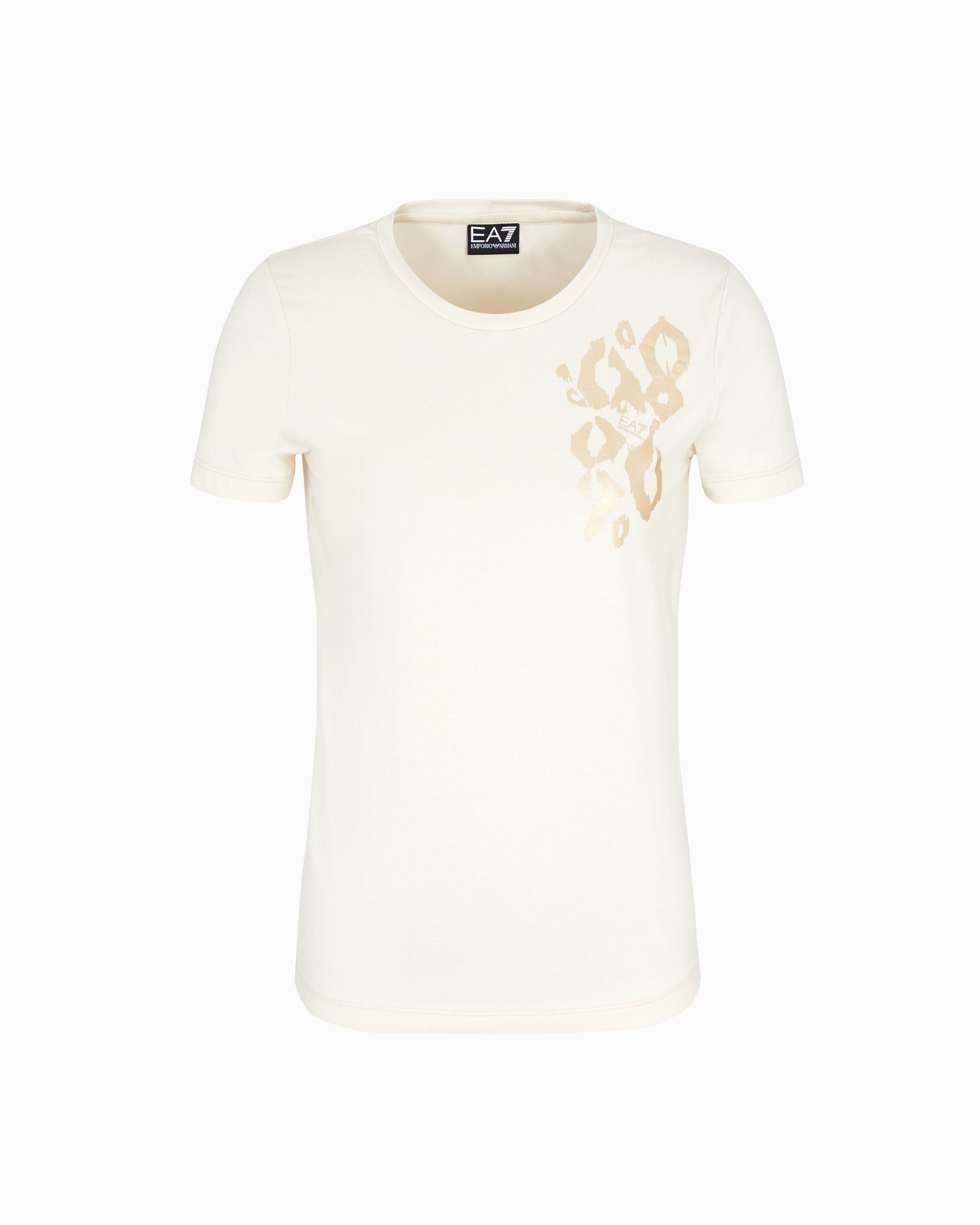 Graphic Series stretch-cotton crew-neck T-shirt | EA7