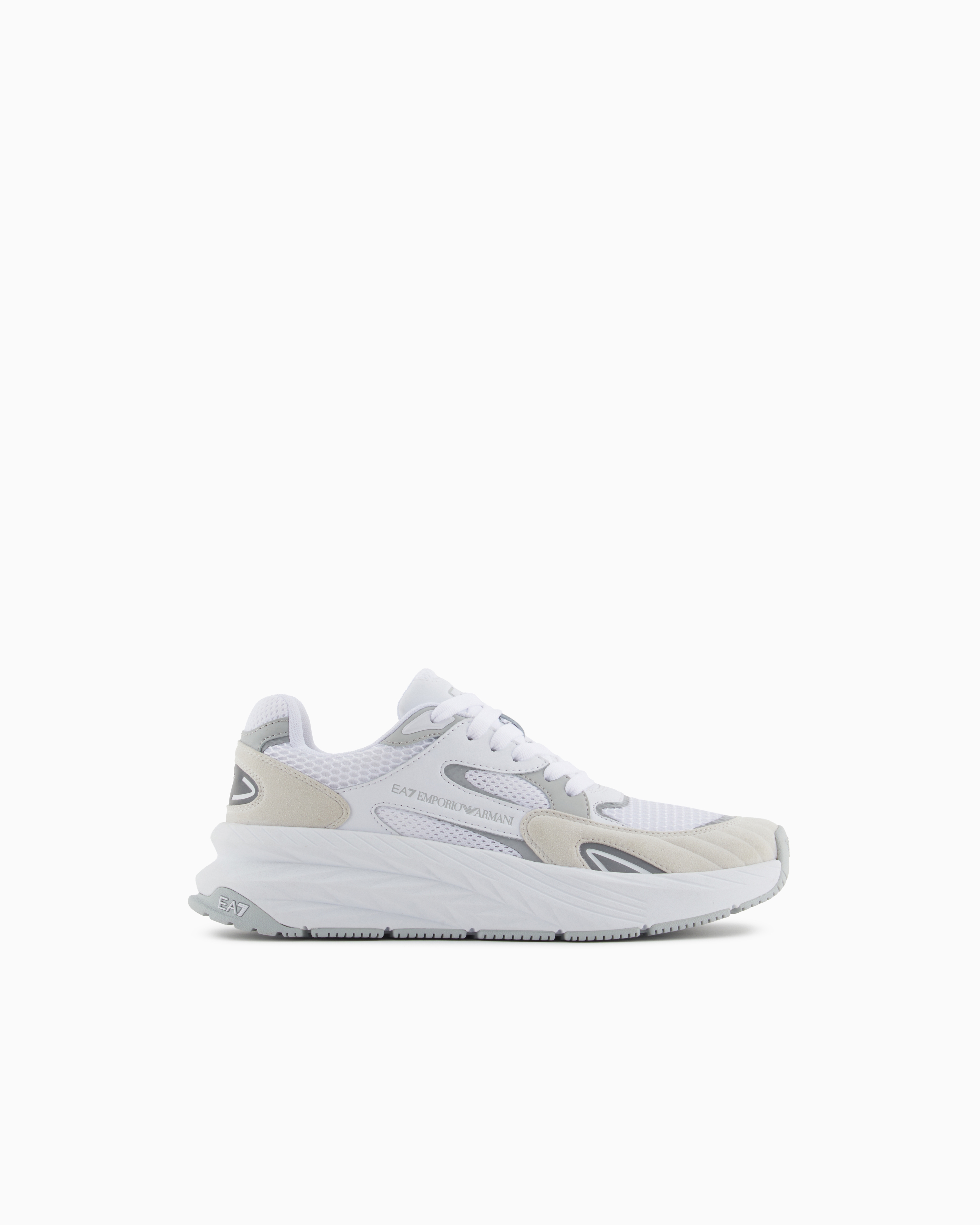 Ea7 Crusher Sonic Mix Sneakers In White