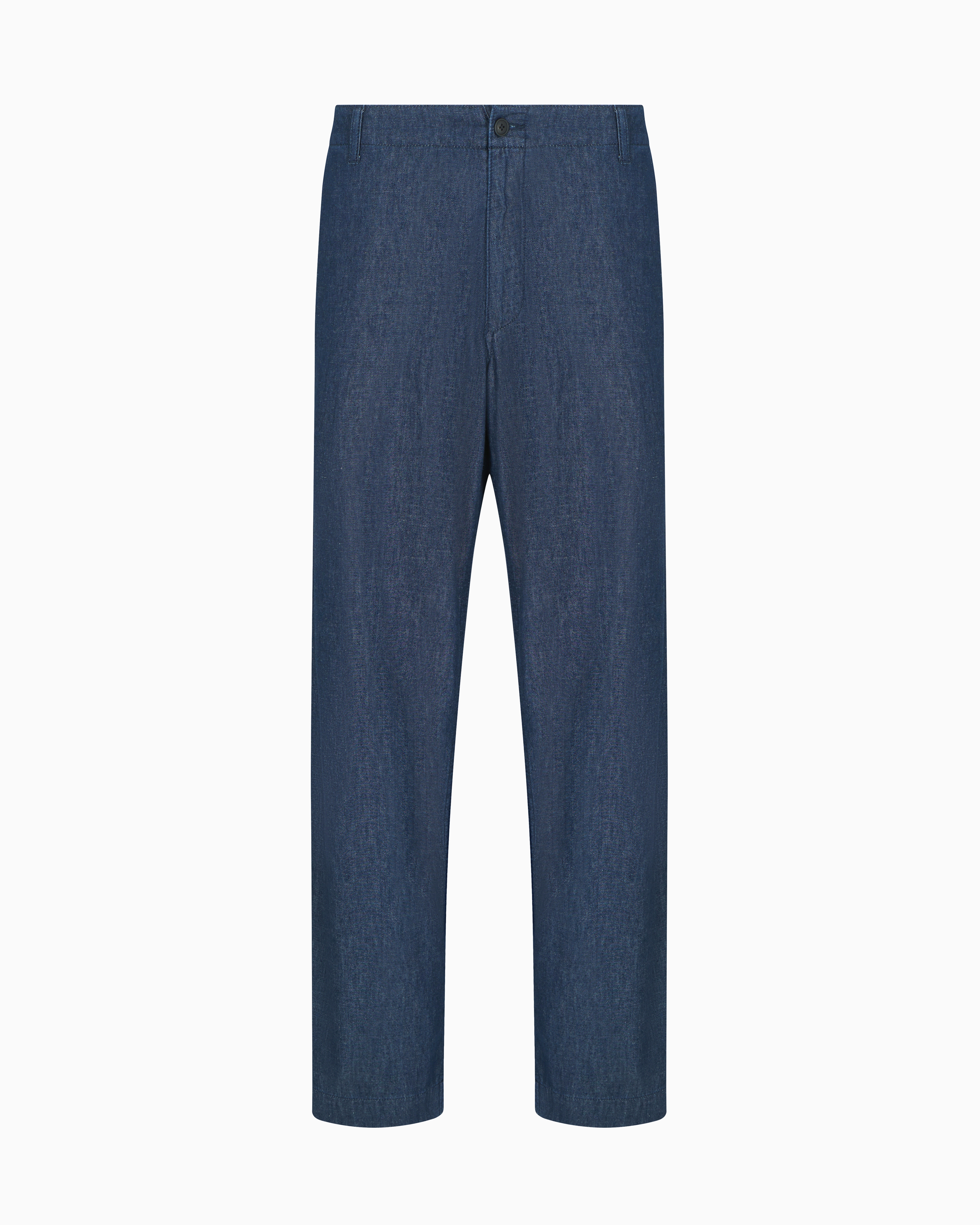 Emporio Armani High-rise Straight-leg Jeans In Blue