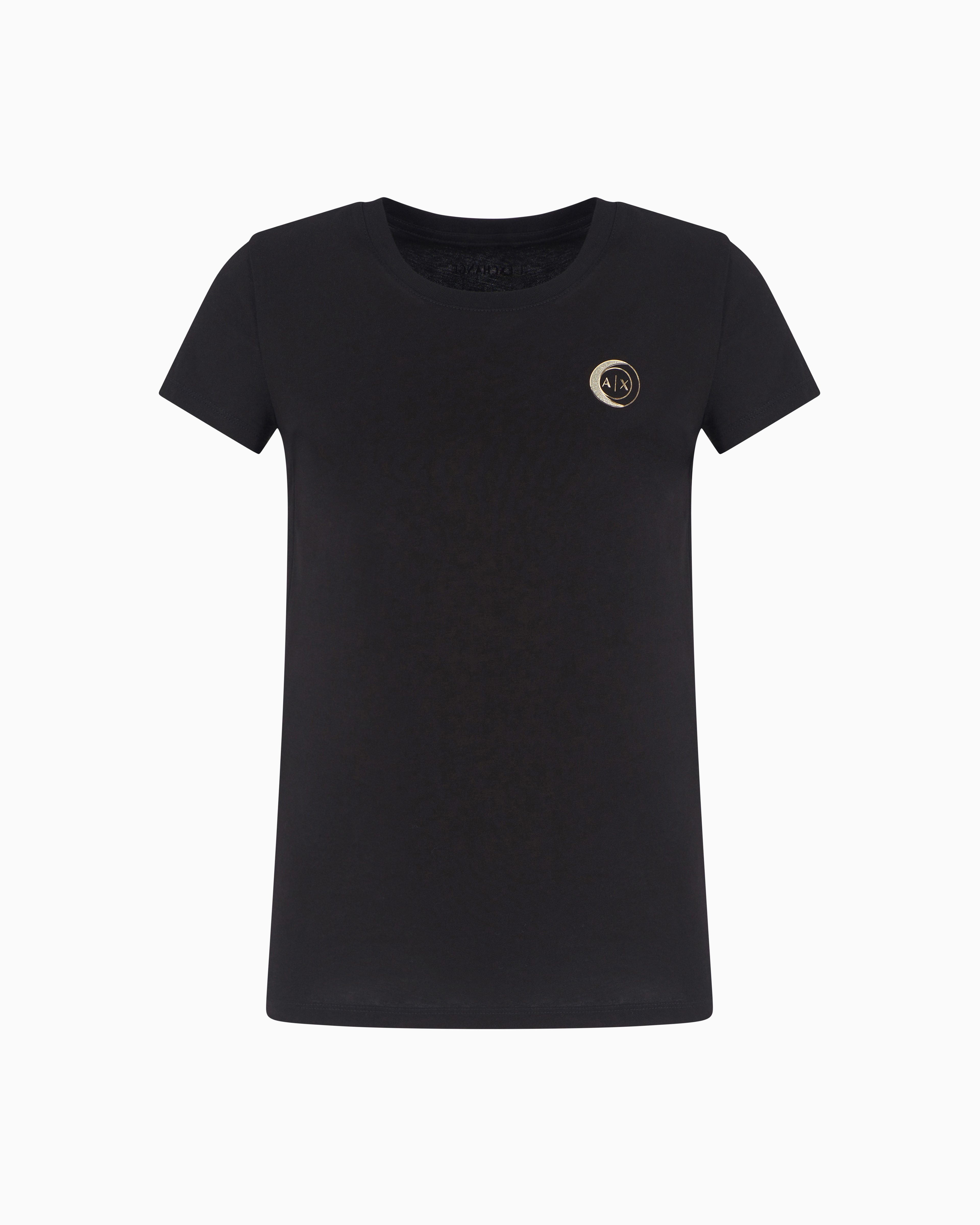 Armani Exchange Slim Fit T-shirts In Black