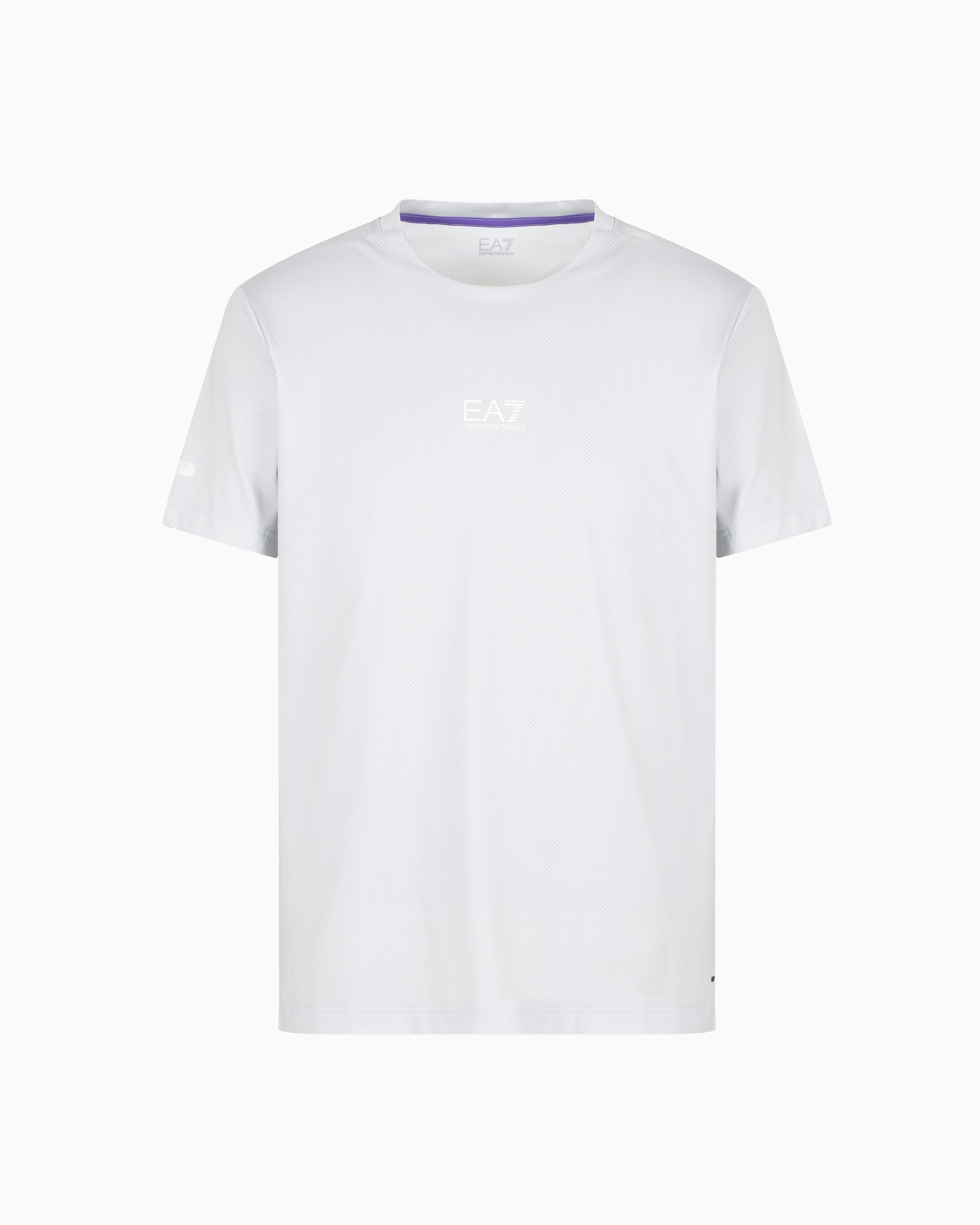 Ea7 Dynamic Athlete T-shirt In Ventus7 Technical Fabric In White