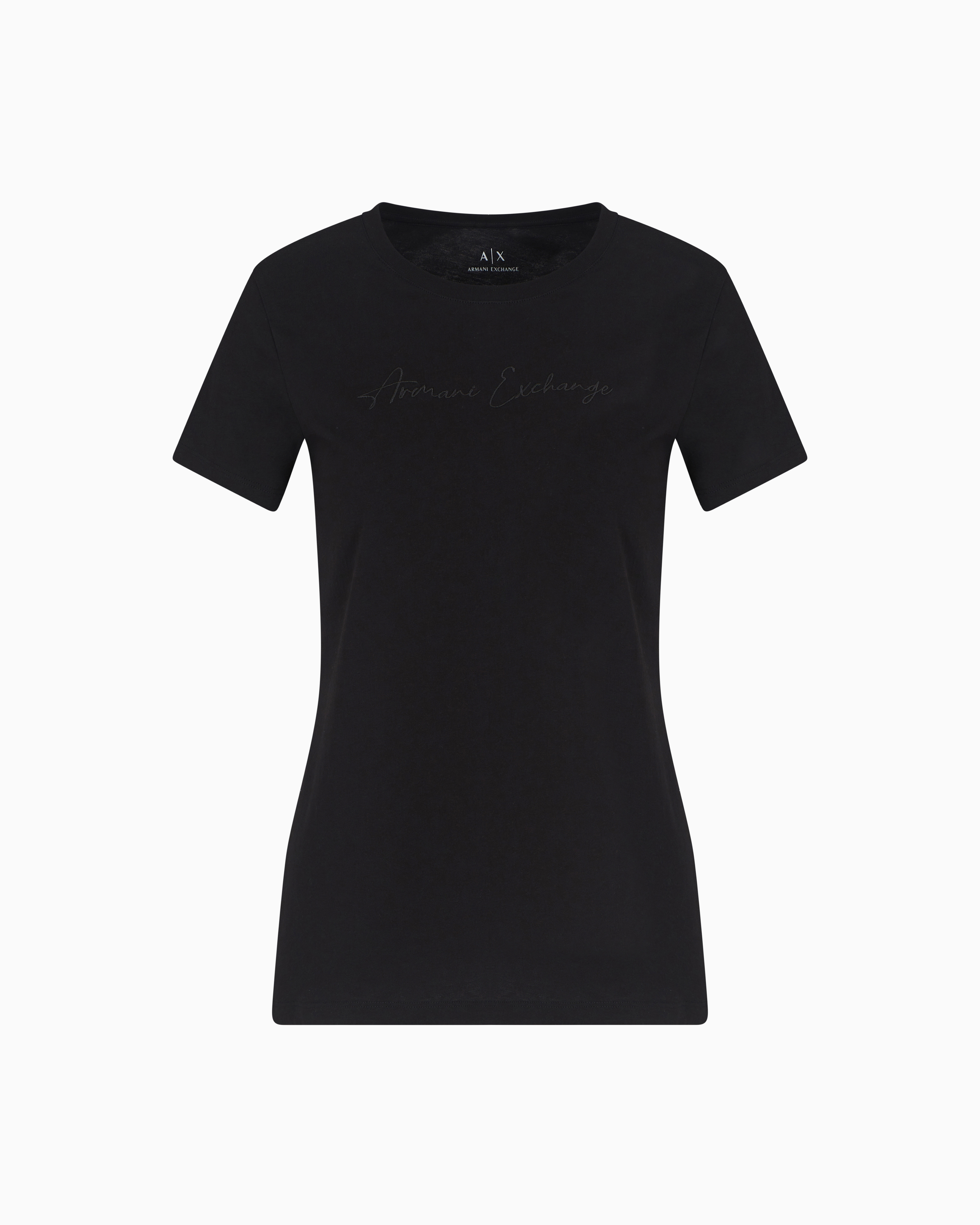 Armani Exchange Regular Fit T-shirts In Black