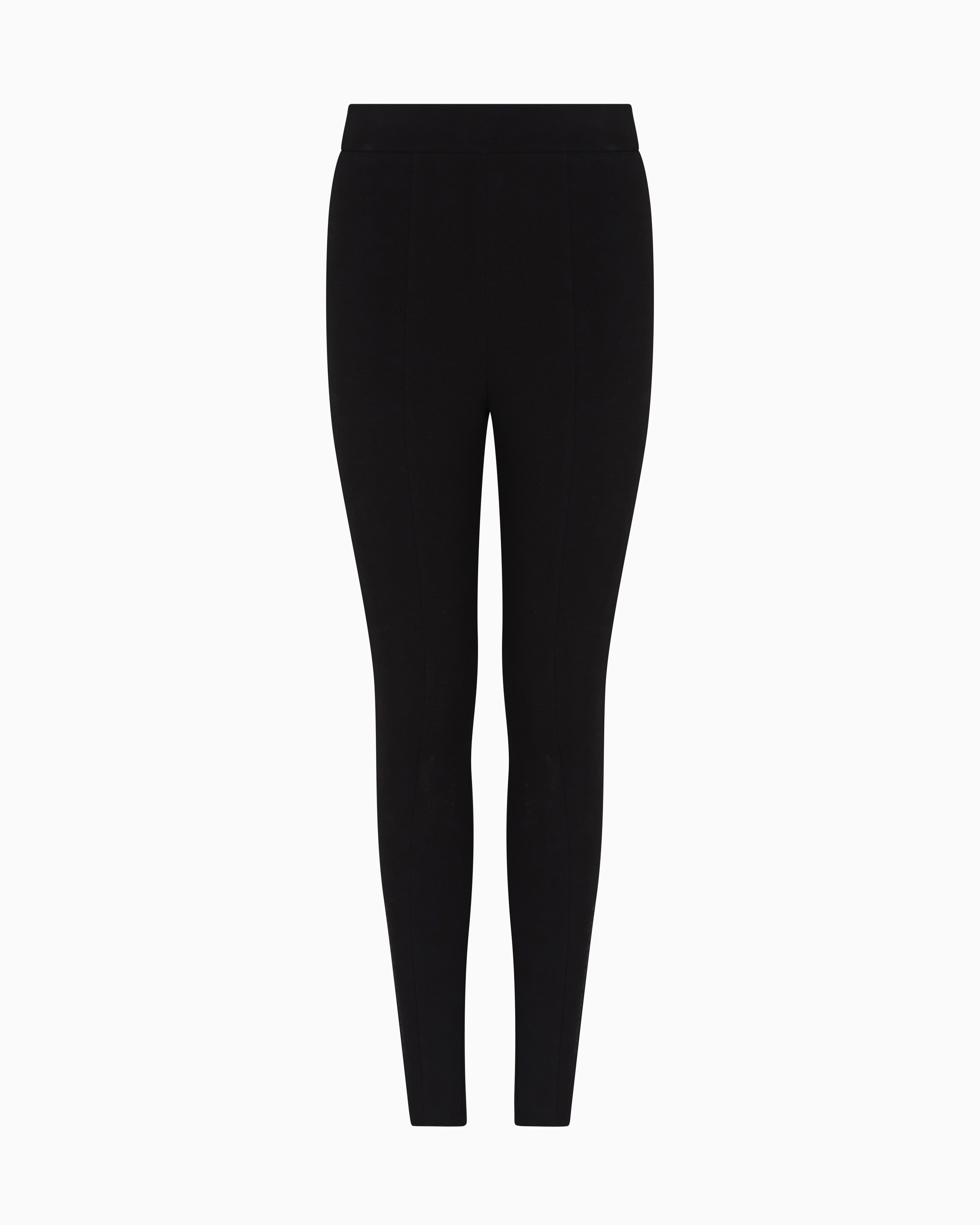 Armani Exchange Elastic Waist Leggings In Black