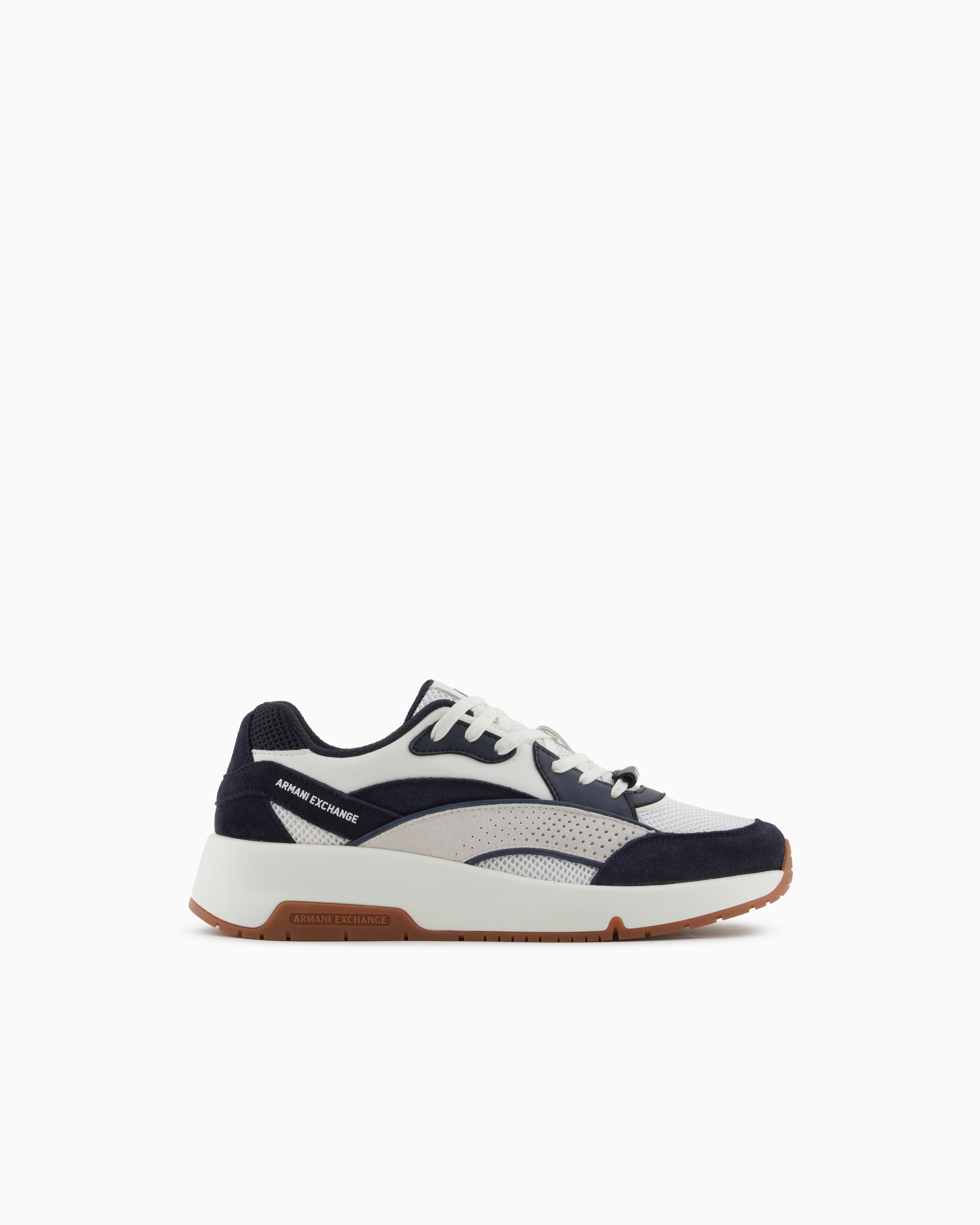 Armani Exchange Sneakers In Navy Blue