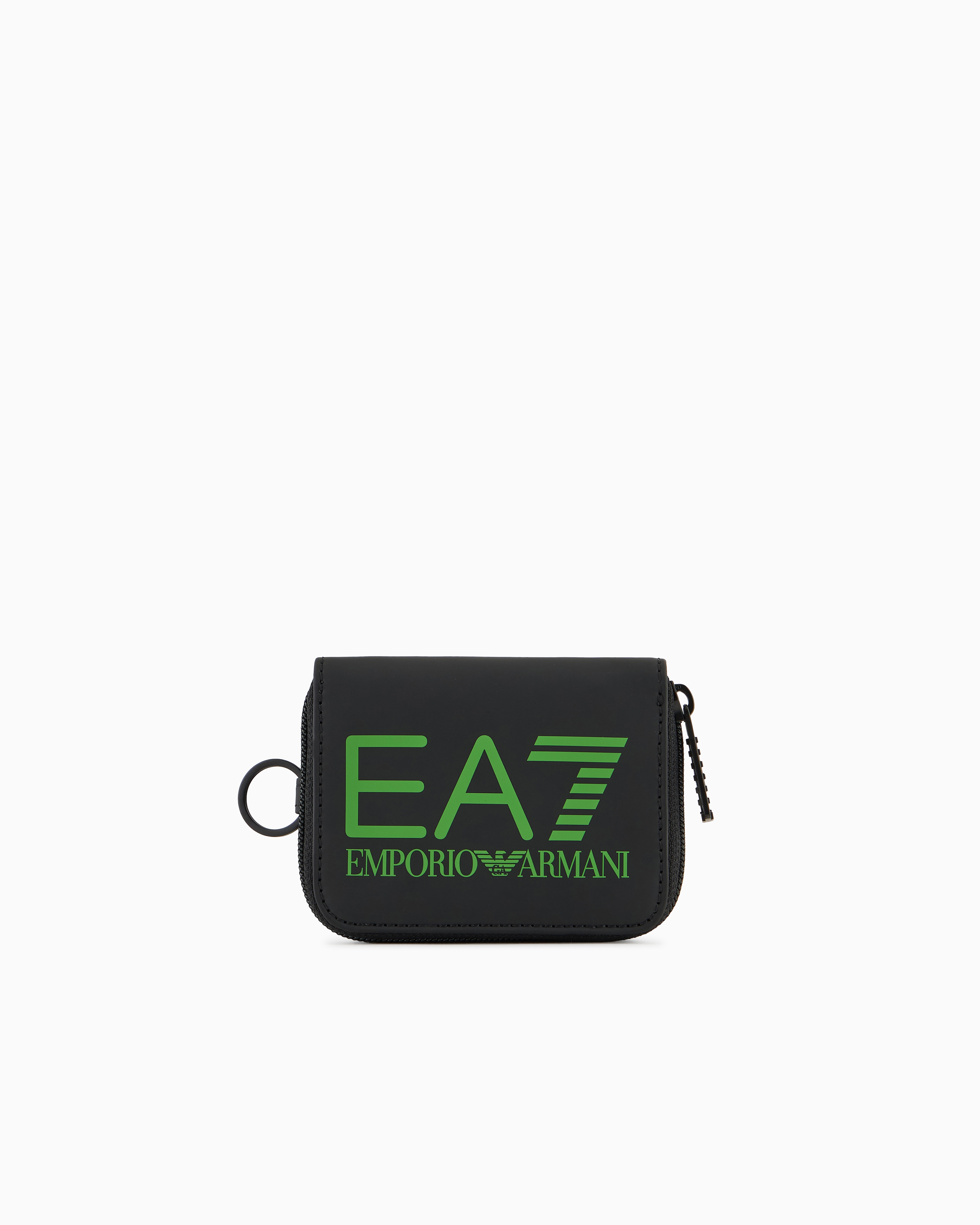 Ea7 Wallet With Oversized Logo In Black
