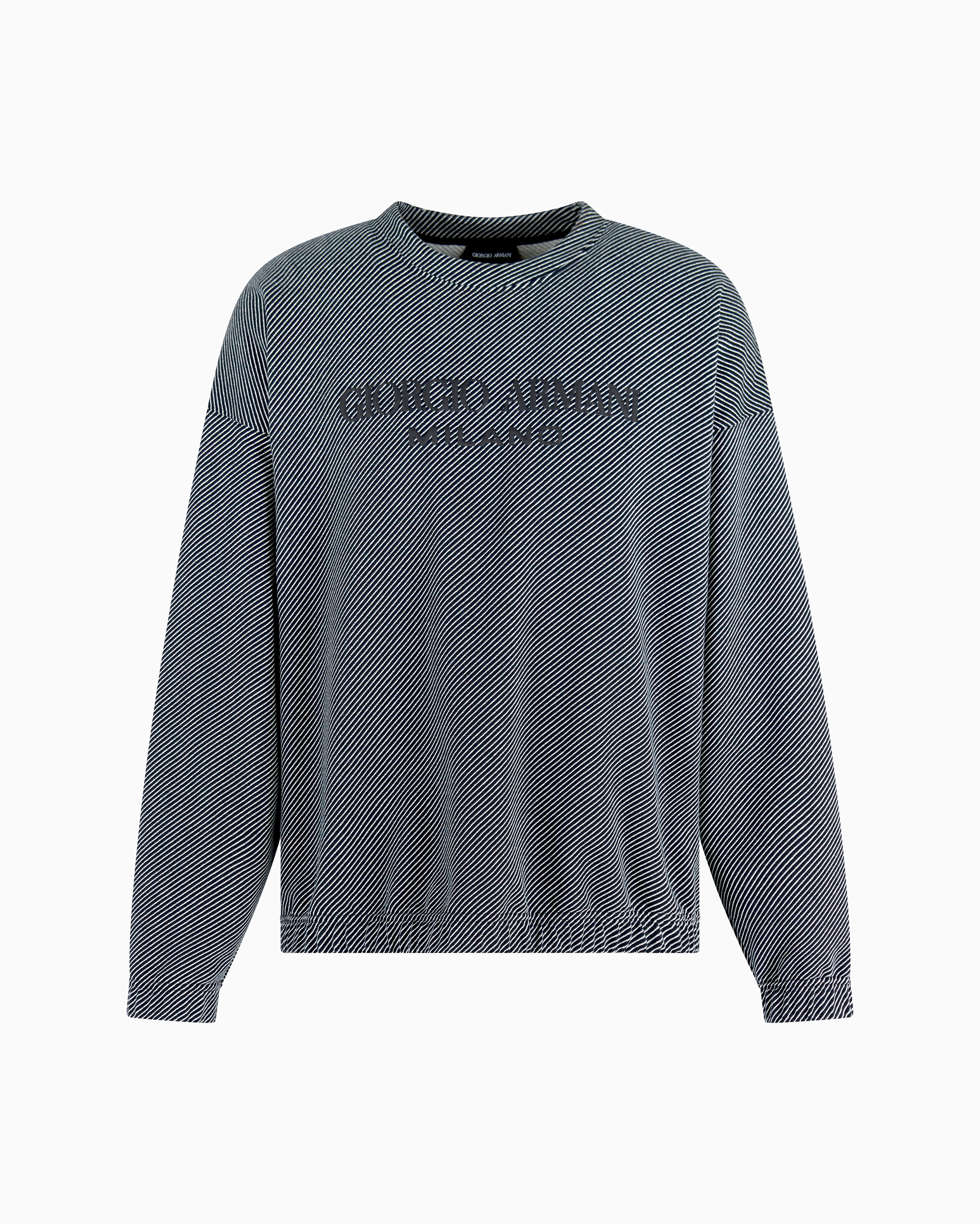 Giorgio Armani Sweatshirts Without Hood In Blue