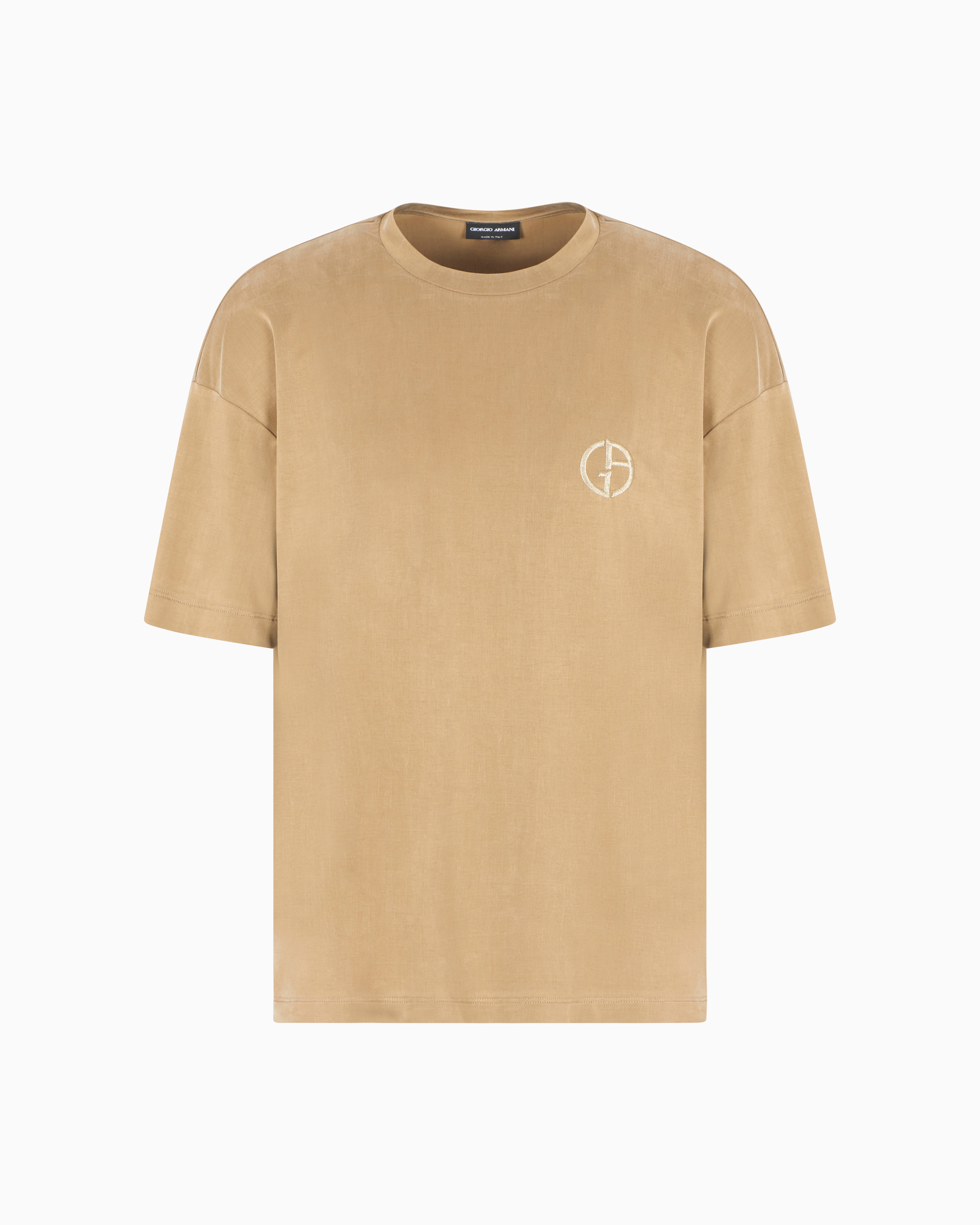Giorgio Armani Relaxed Fit T-shirts In Neutral