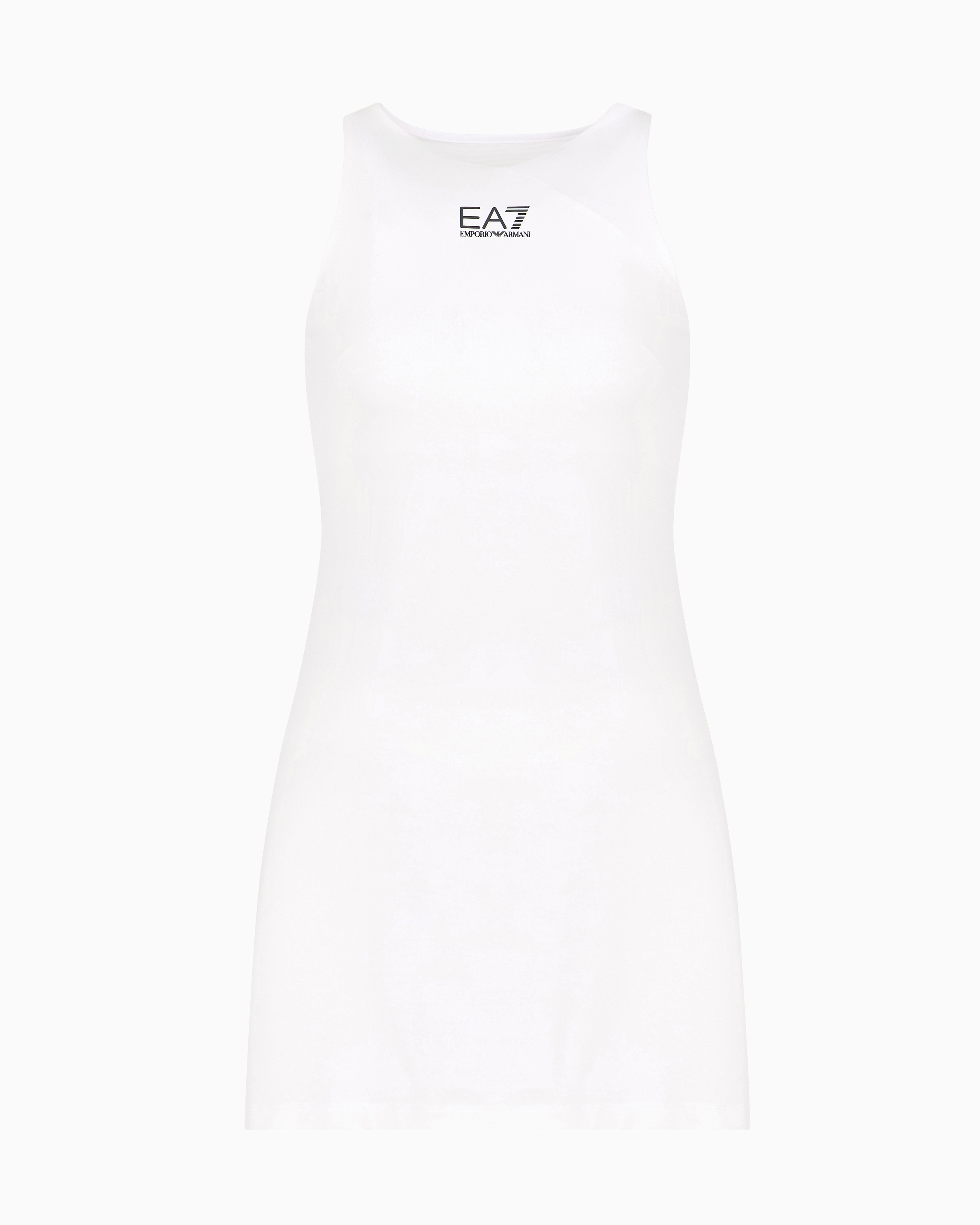 Ea7 Tennis Pro Dress In Ventus7 Technical Fabric In White