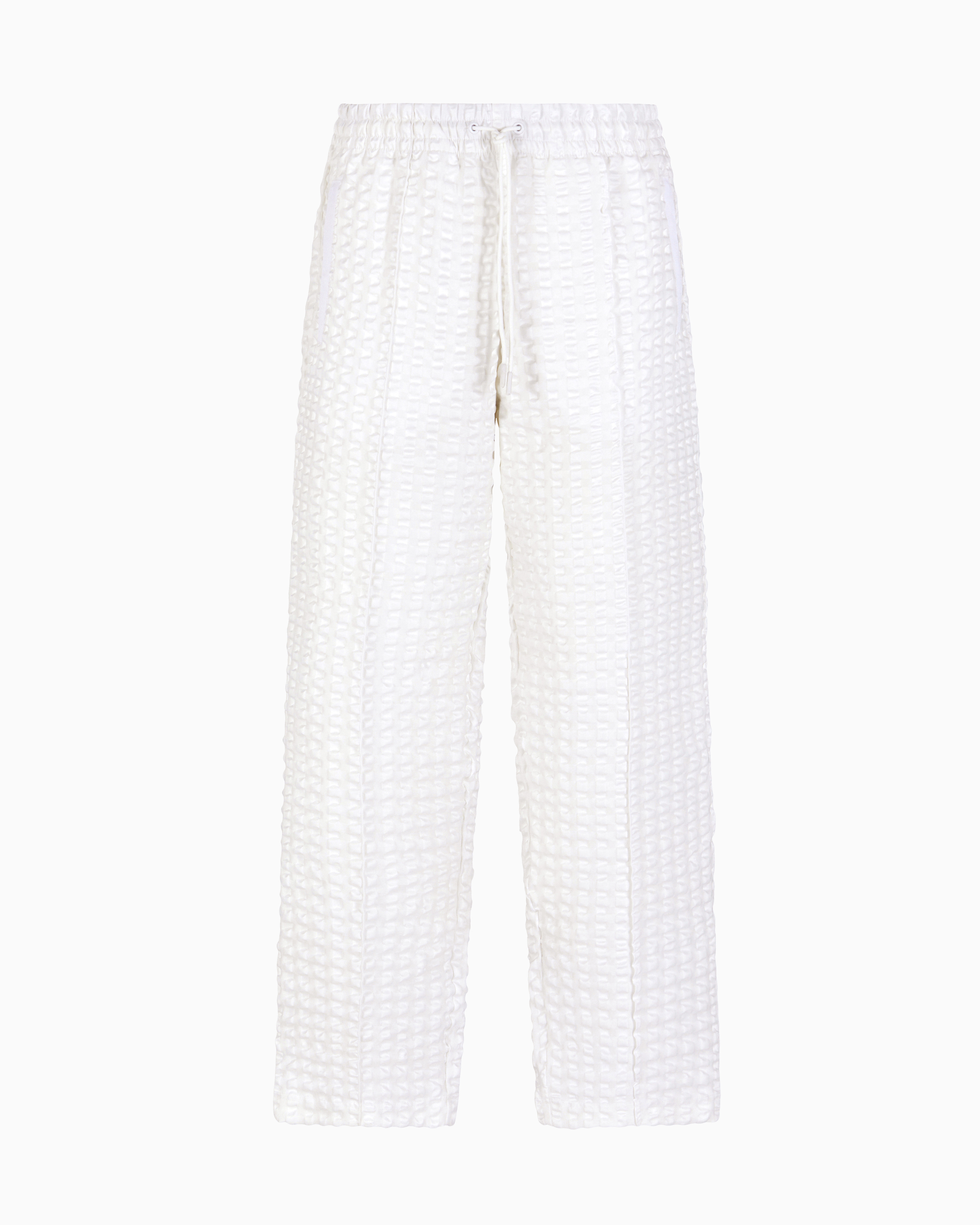 Ea7 Tennis Club Technical-fabric Trousers In White