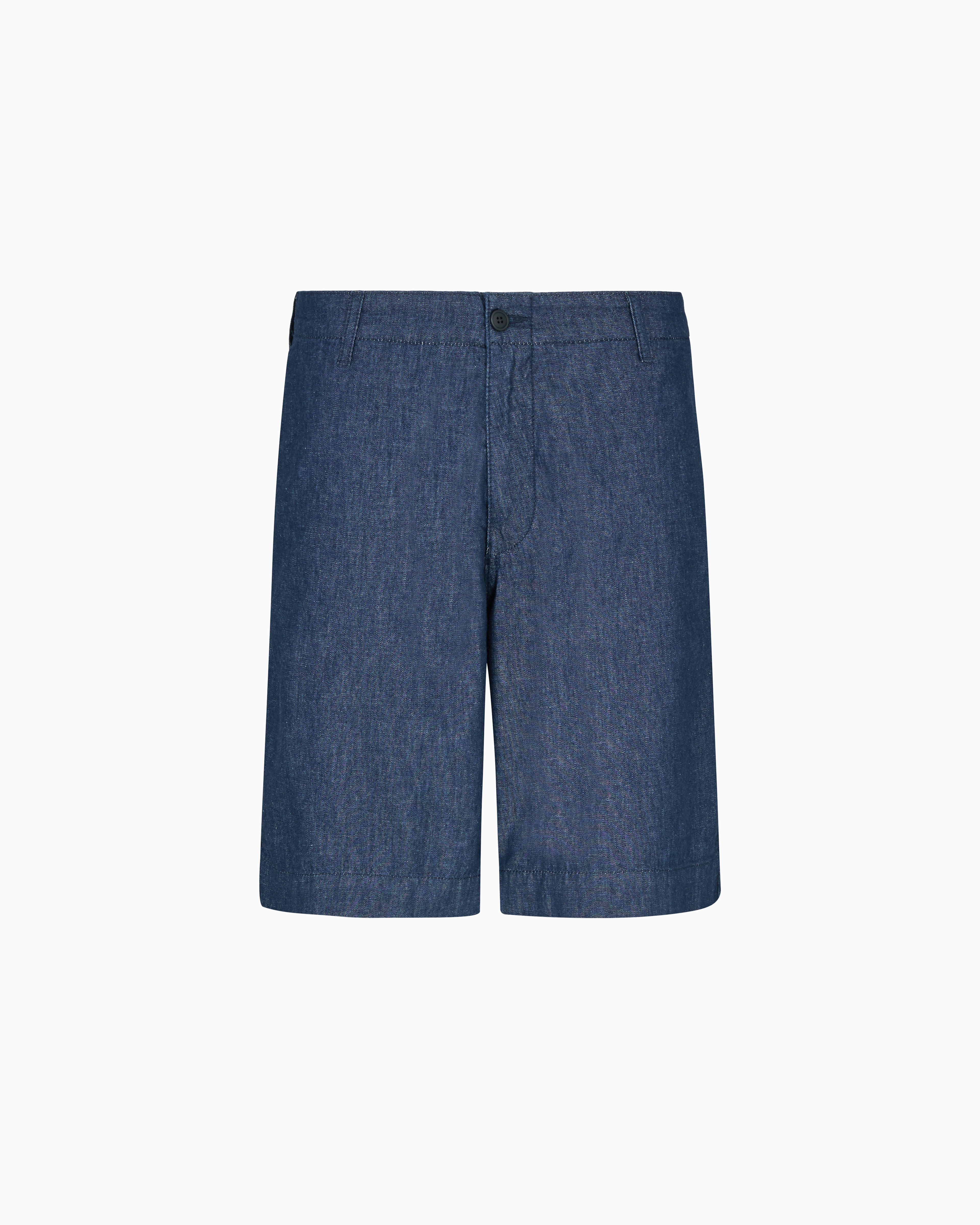 Emporio Armani Denim Bermuda Shorts In Blue