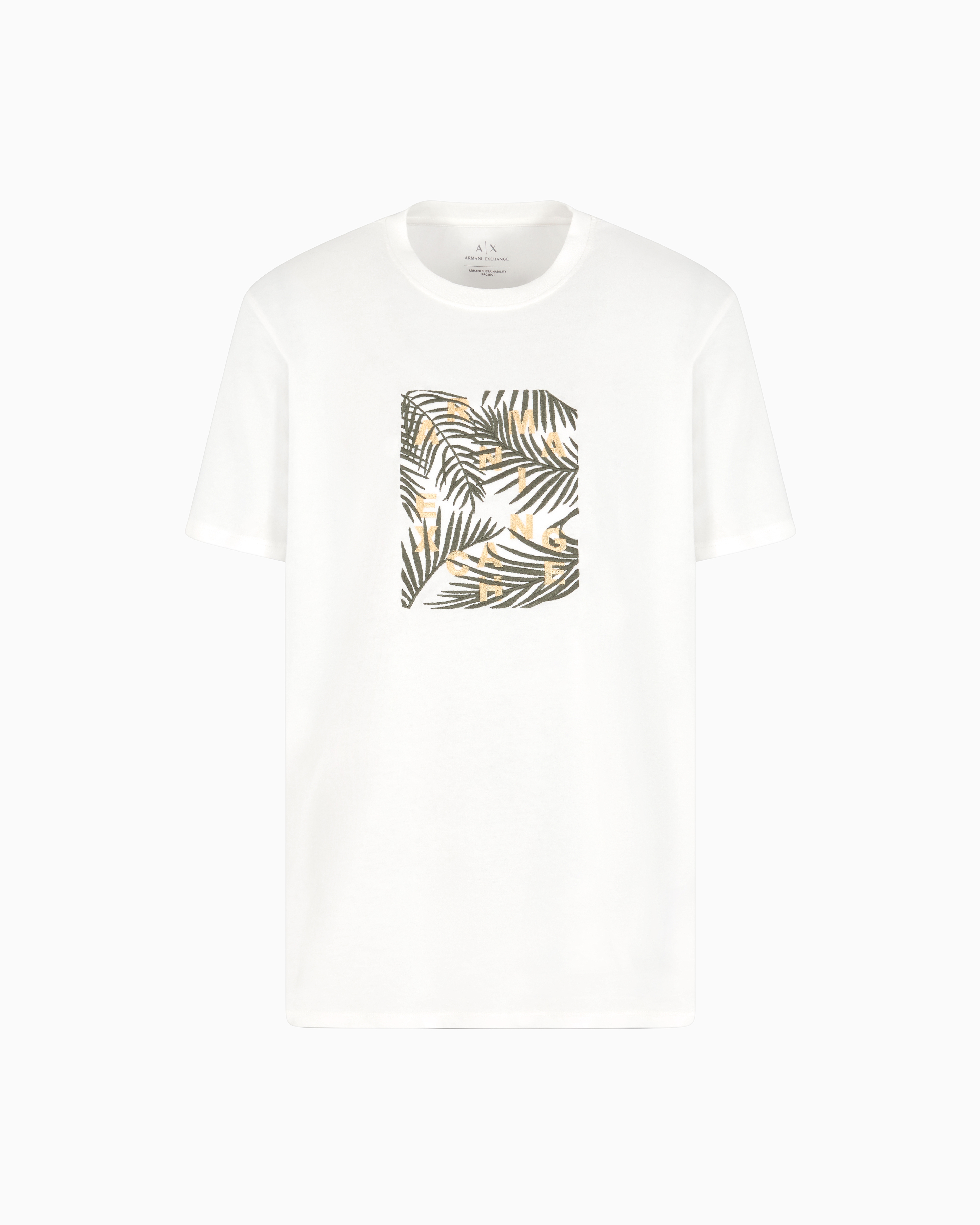 Armani Exchange Regular Fit T-shirts In White
