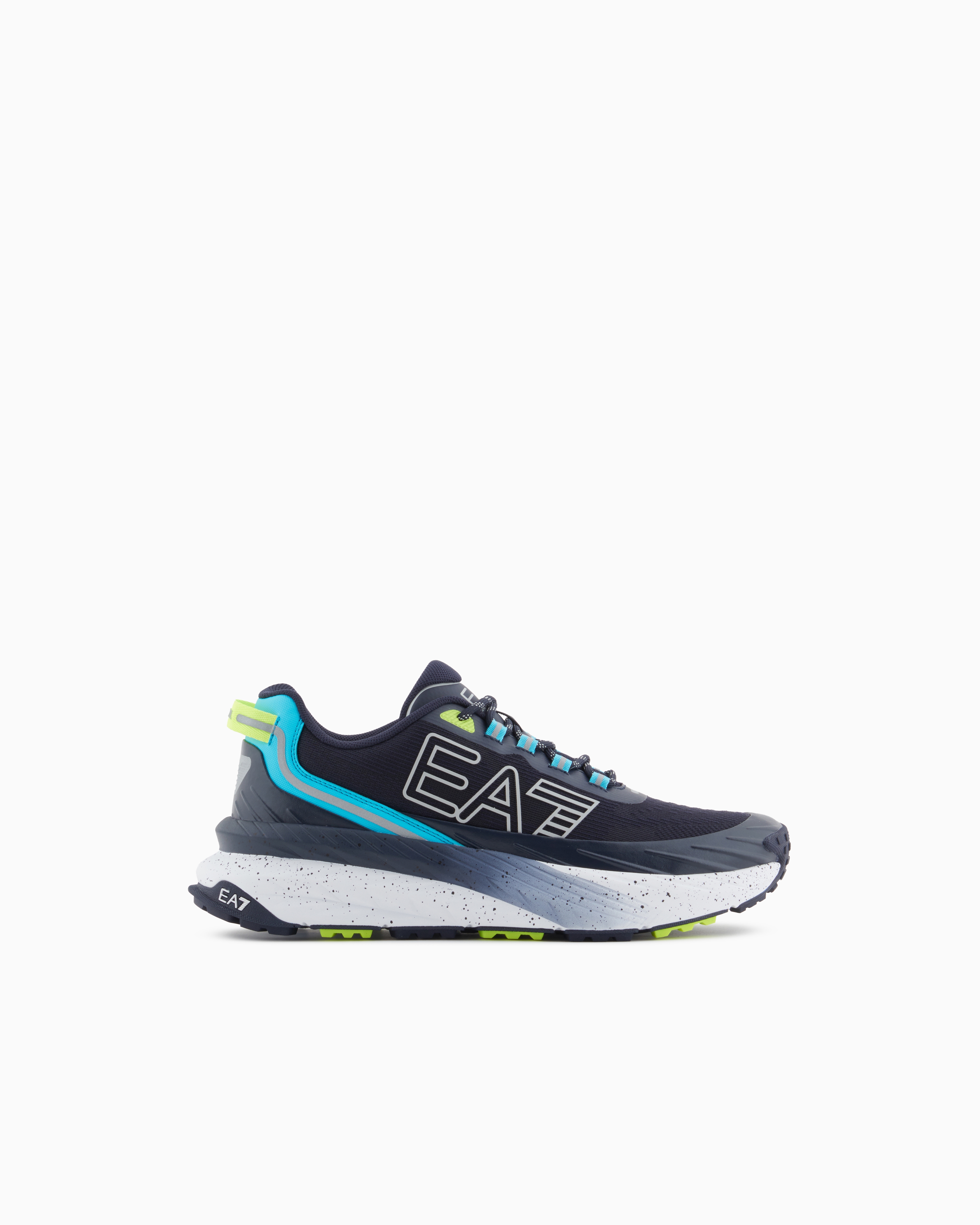 Ea7 Crusher Distance Sonic Trail Sneakers In Blue