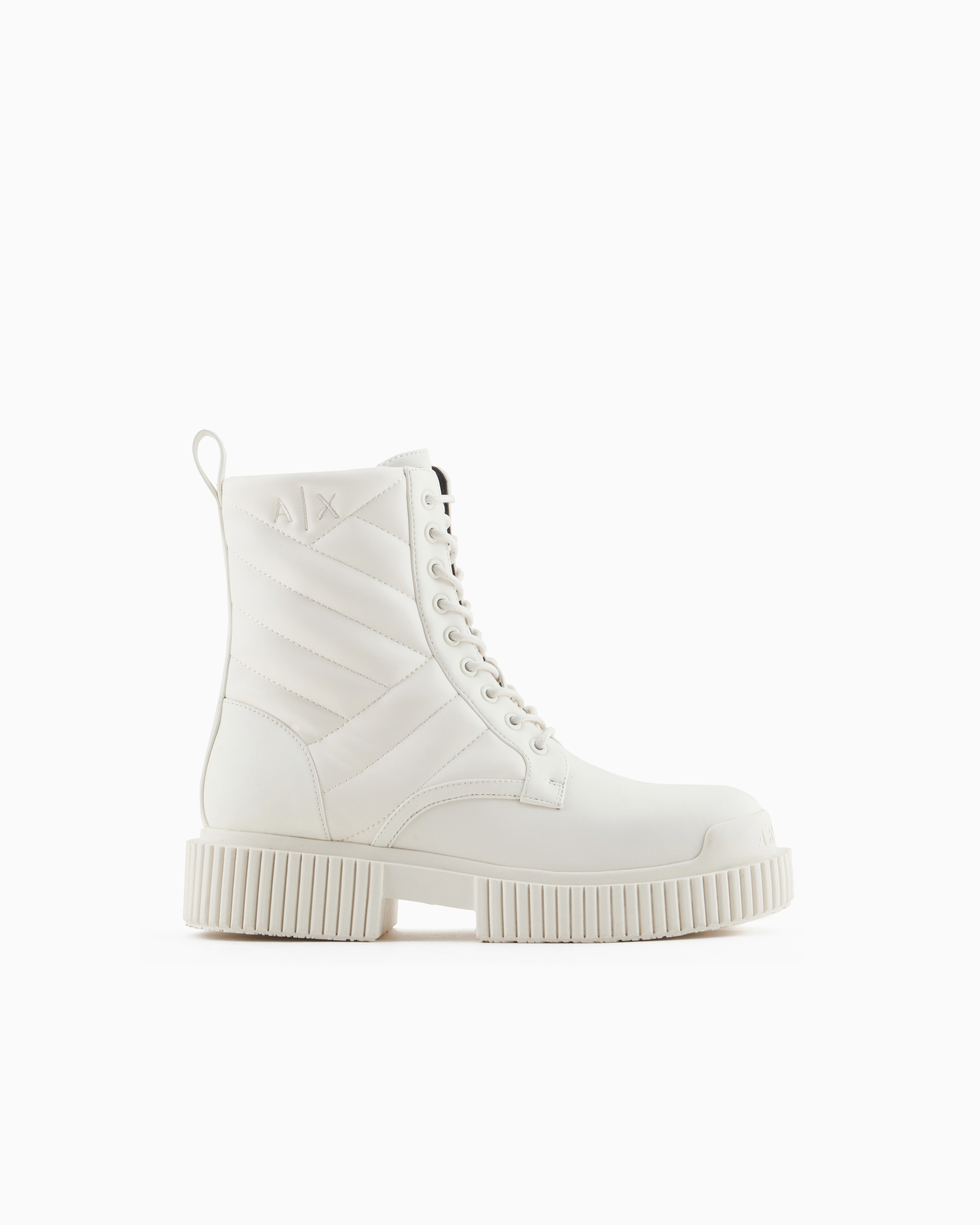 Armani Exchange Booties In White
