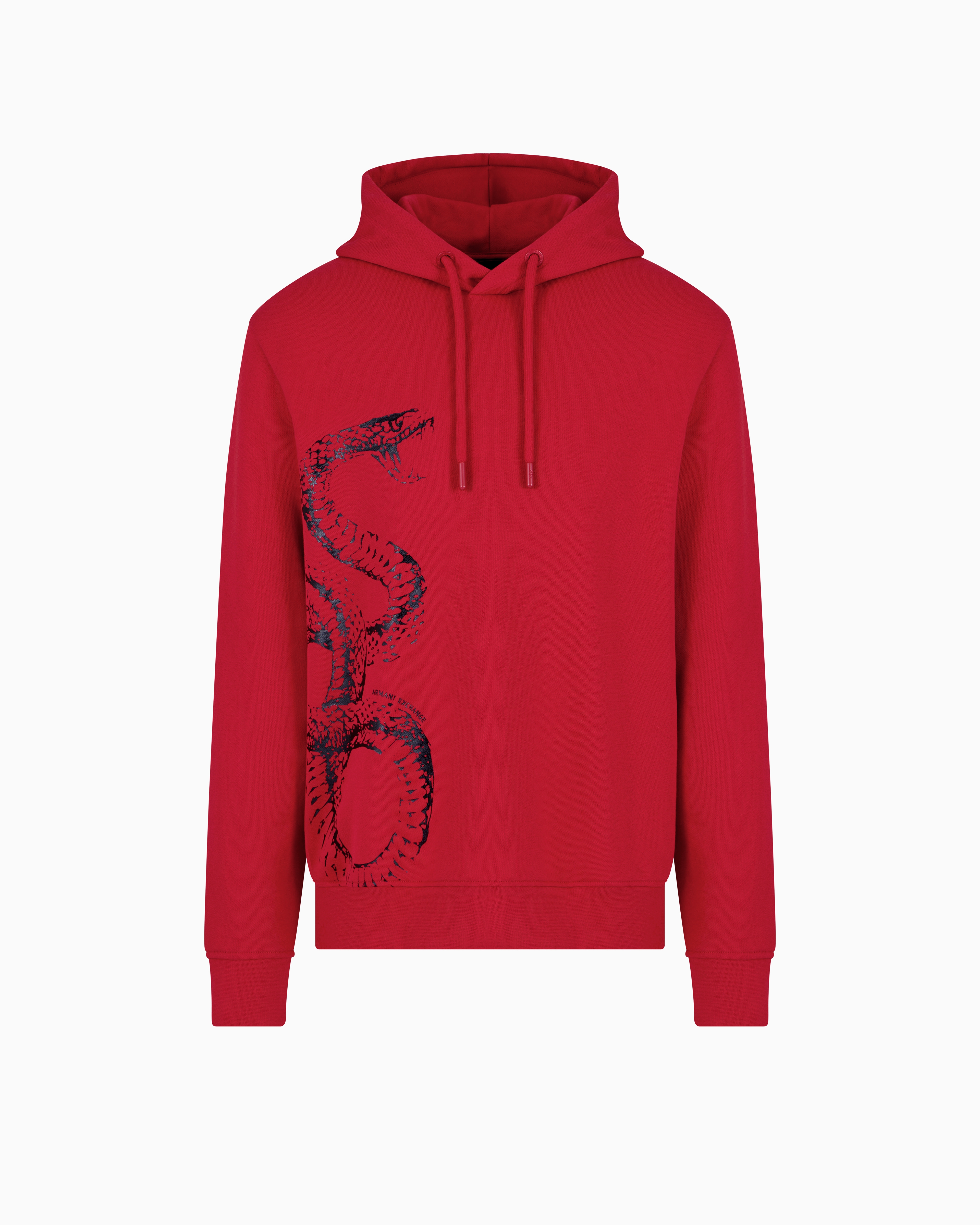 Armani Exchange Hoodie With Maxi Print Lunar New Year In Red