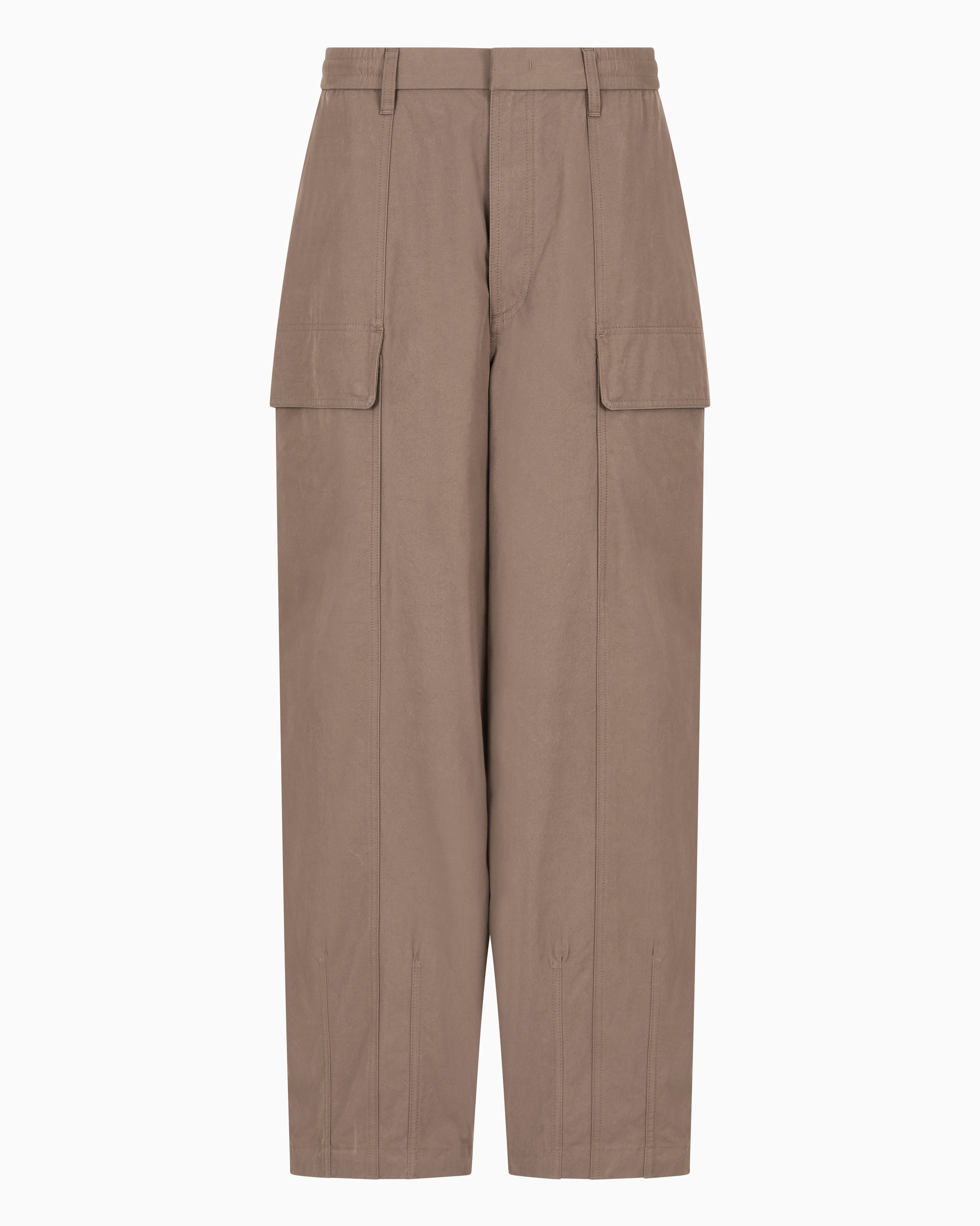 EMPORIO ARMANI COTTON CARGO TROUSERS