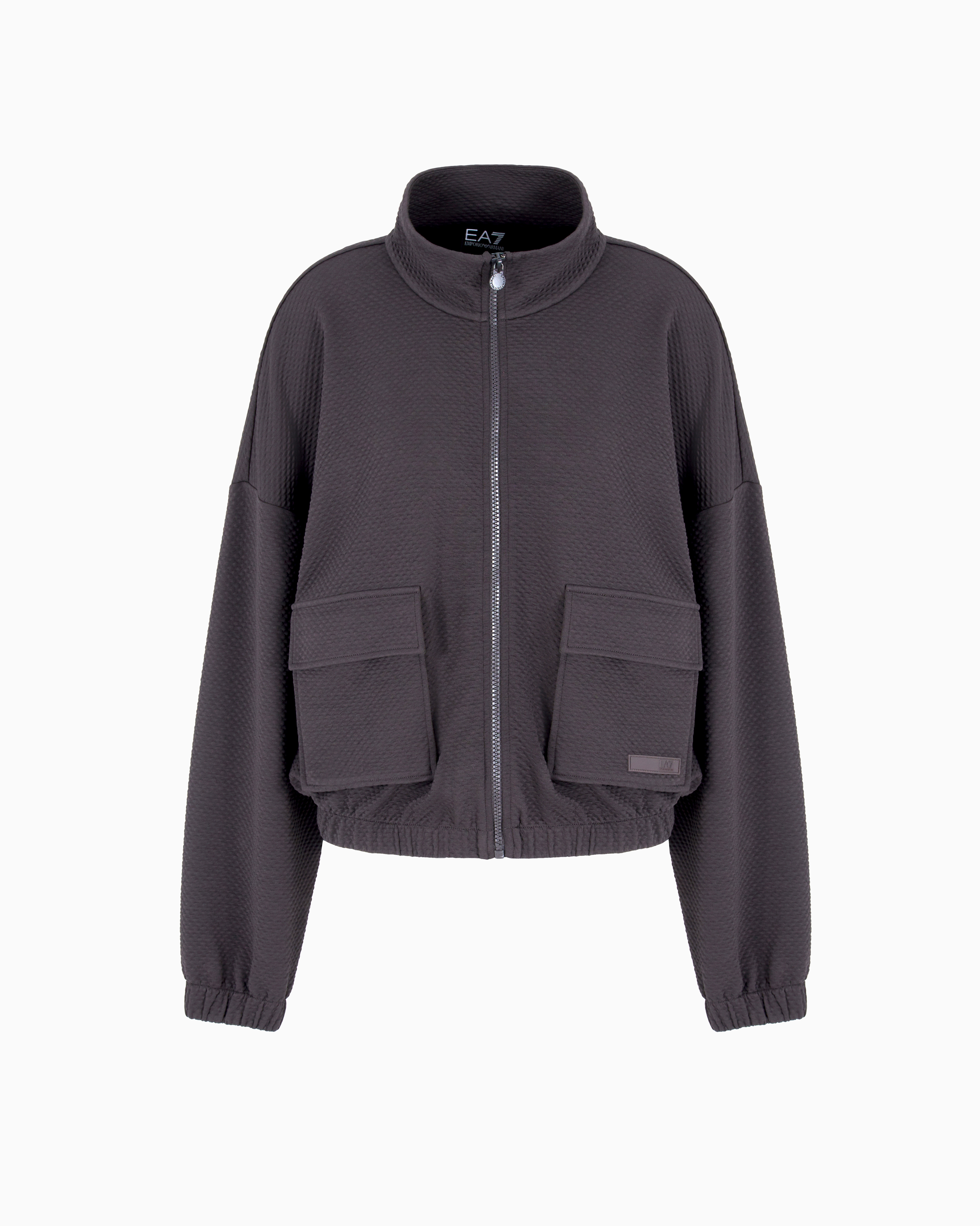 Ea7 Zip-up Sweatshirts In Grey