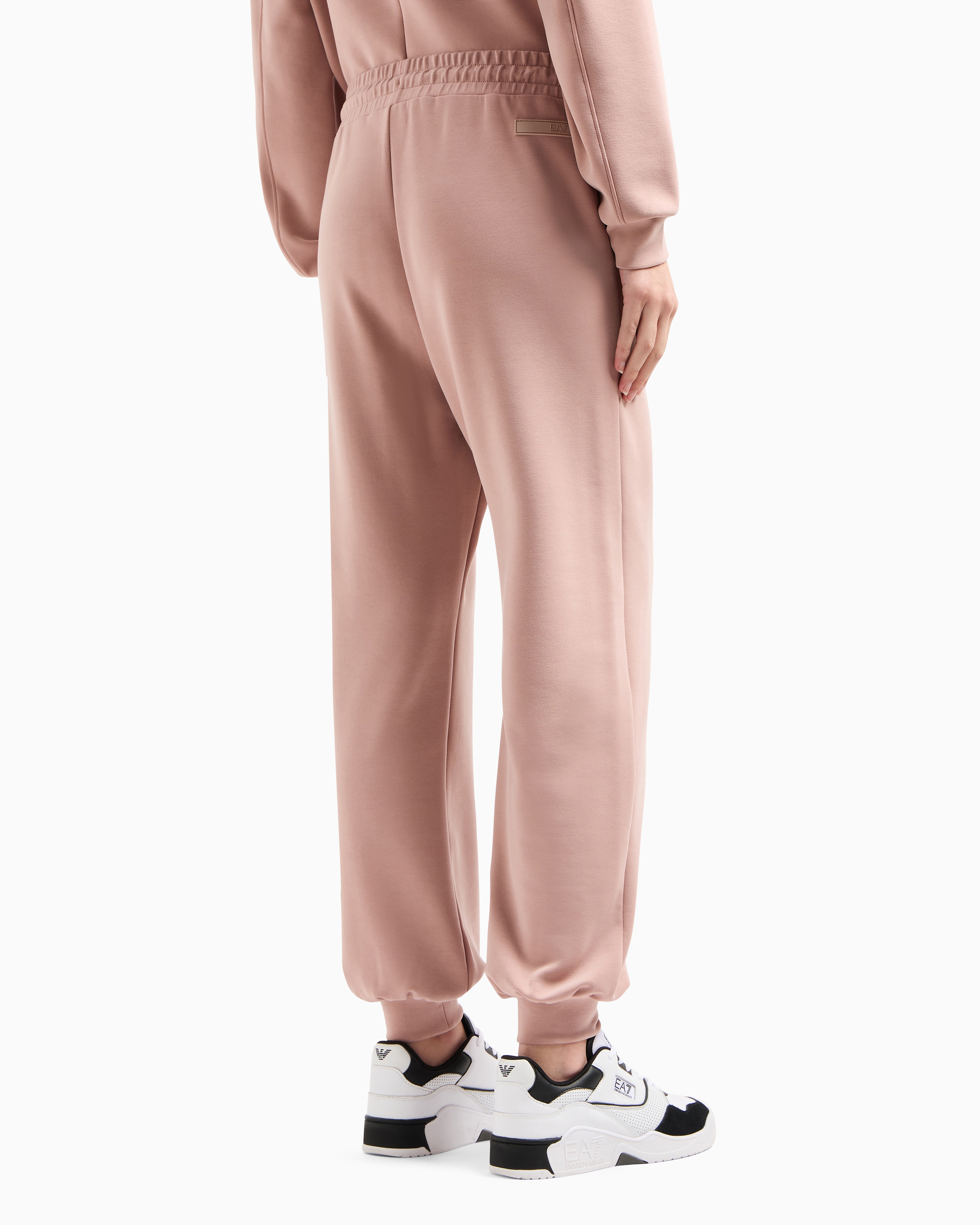 Ea7 Precious Stretch-modal-blend Joggers In Pink