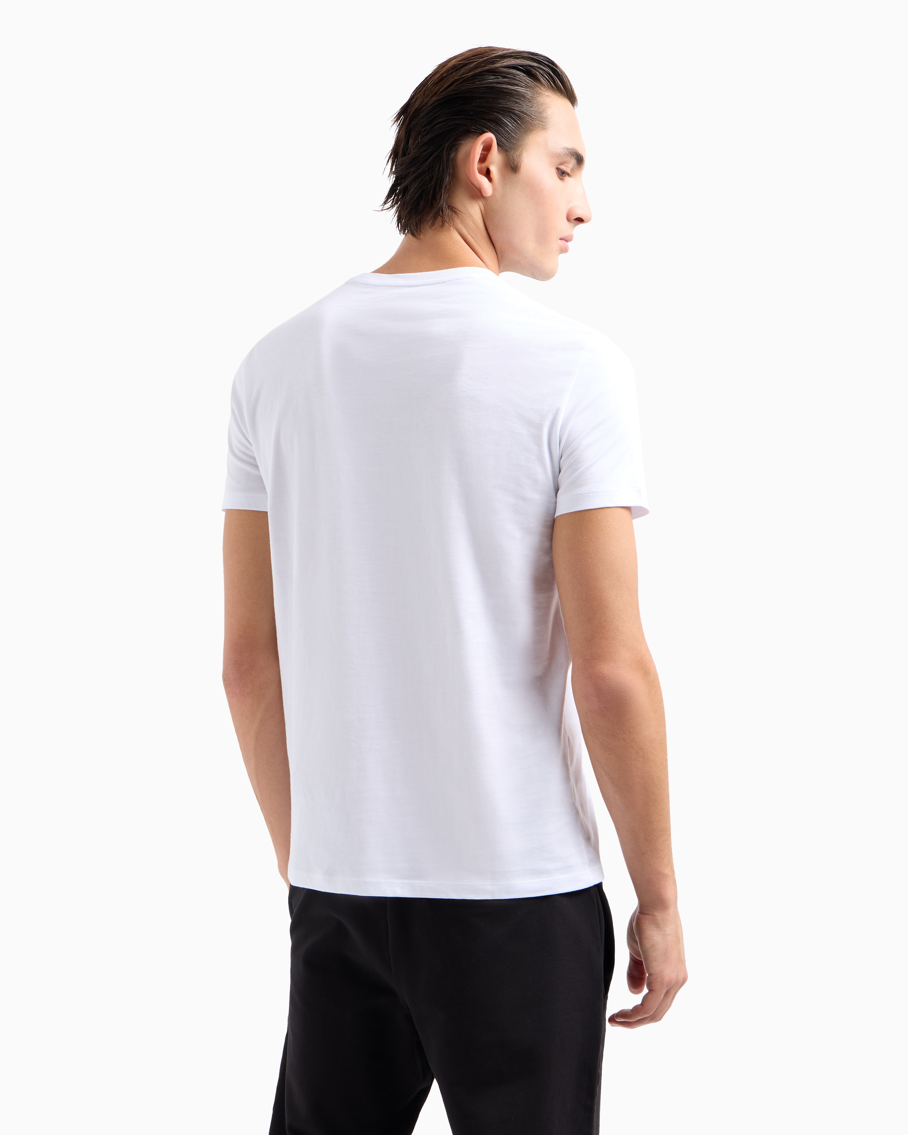 Tシャツ・カットソー ARMANI EXCHANGE Men T-shirt White 8NZT72Z8H4Z 1100 Armani Exchange Milano Logo Tee – DTLR