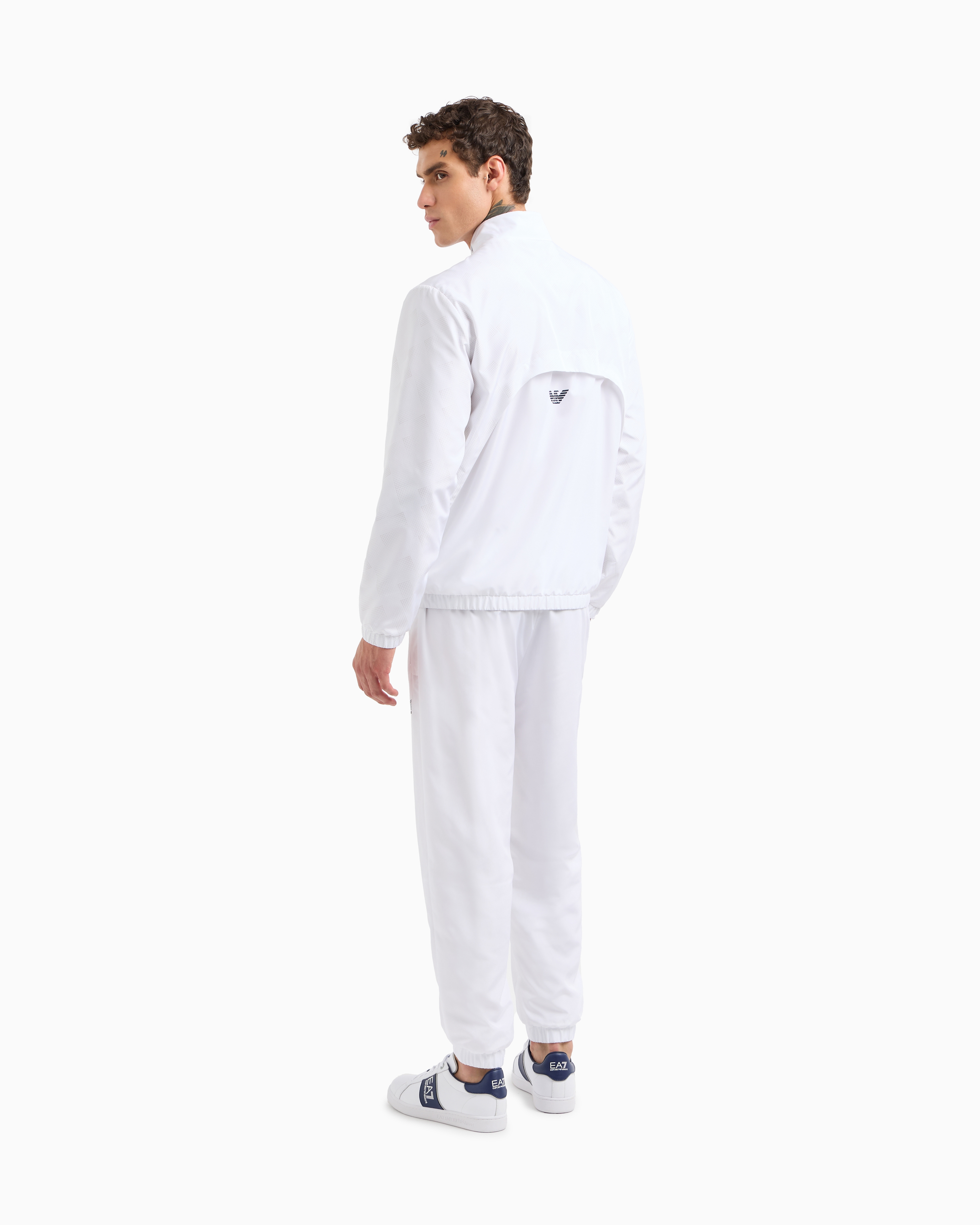 Ea7 Tennis Pro Tracksuit In Ventus7 Technical Fabric In White