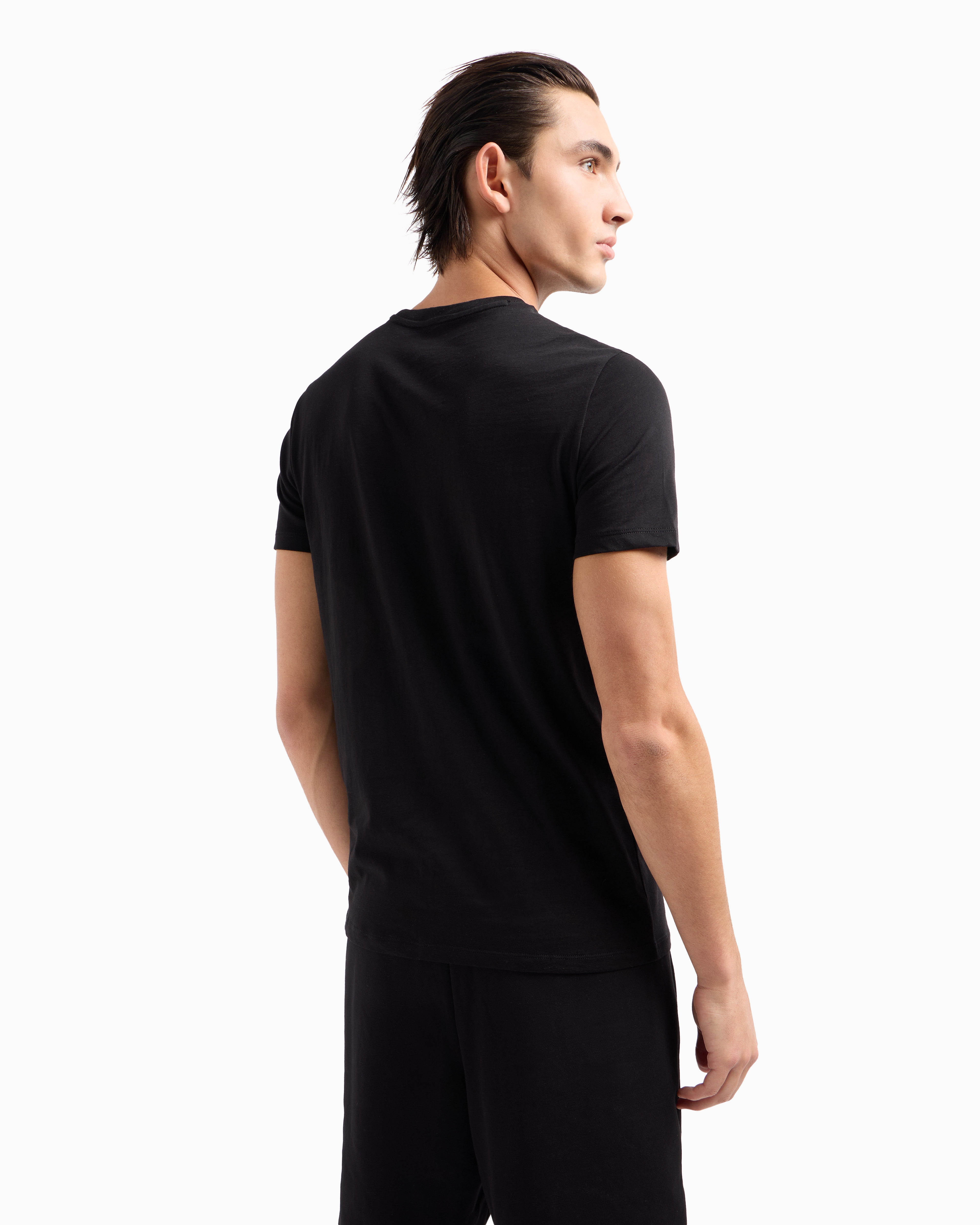 Tシャツ・カットソー ARMANI EXCHANGE Men T-shirt Black 3DZTJKZJE6Z 1200 Armani Exchange Slim Fit Short Sleeve T-Shirt Men 3DZTJK