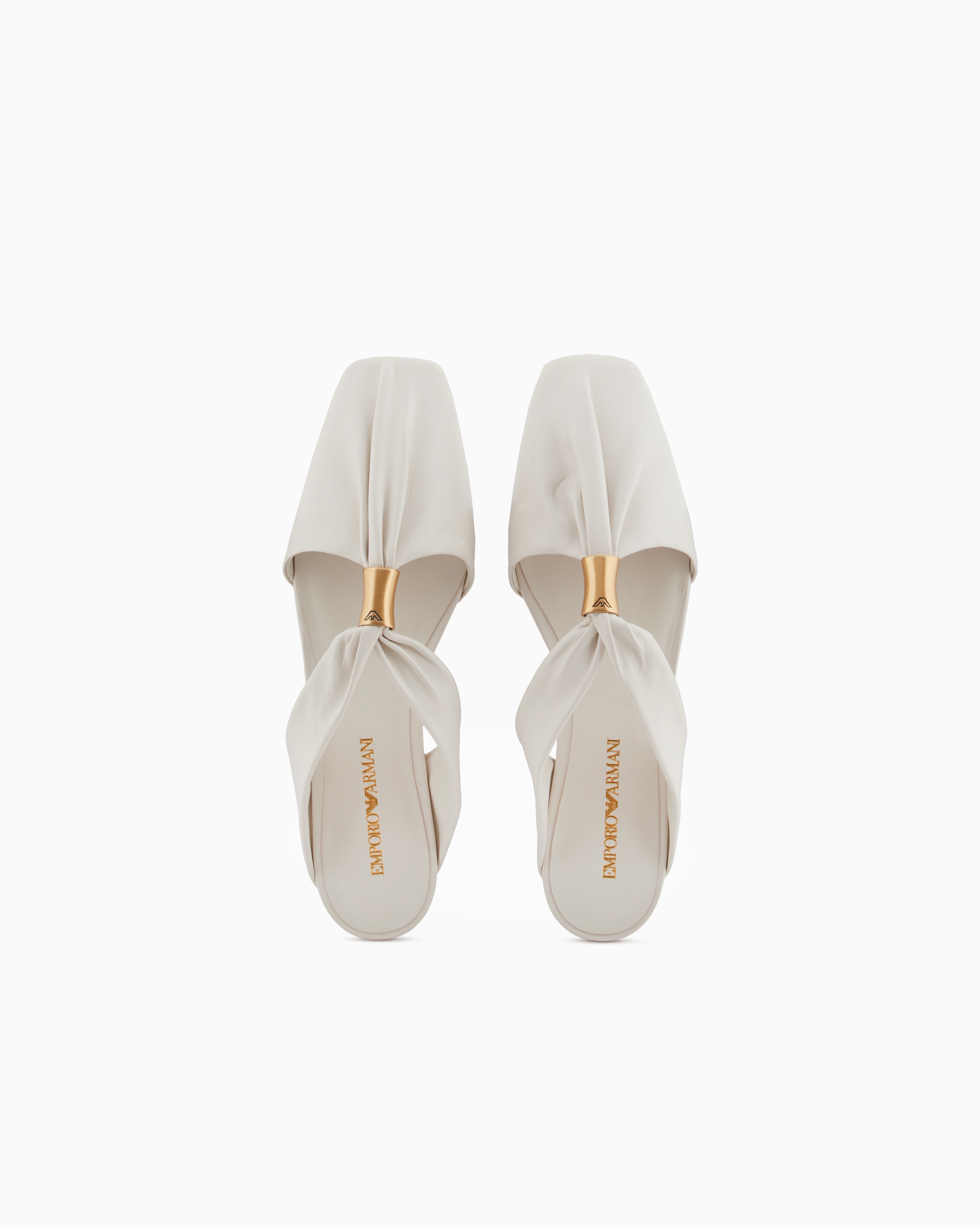 Emporio Armani Slides In White